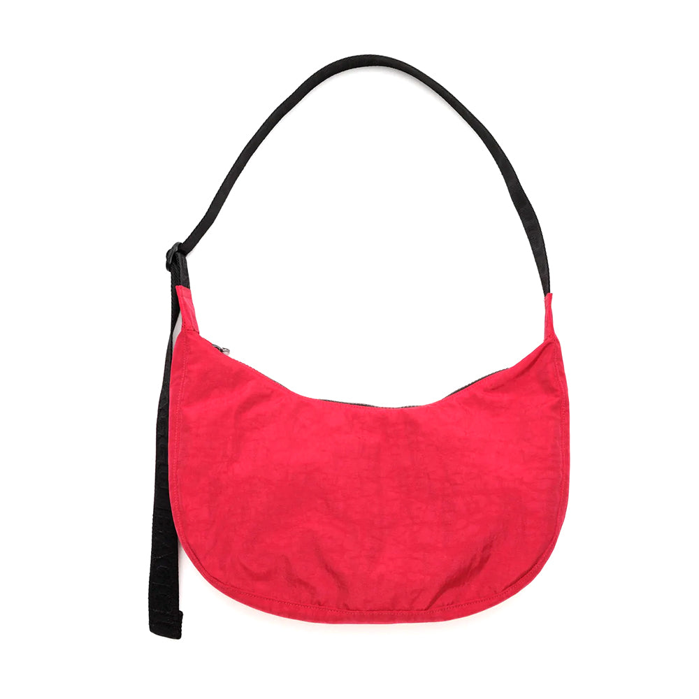 Medium Nylon Crescent Crossbody Bag for Women - Lightweight & Durable Shoulder Purse - Perfect for Travel, Shopping, and Everyday Use