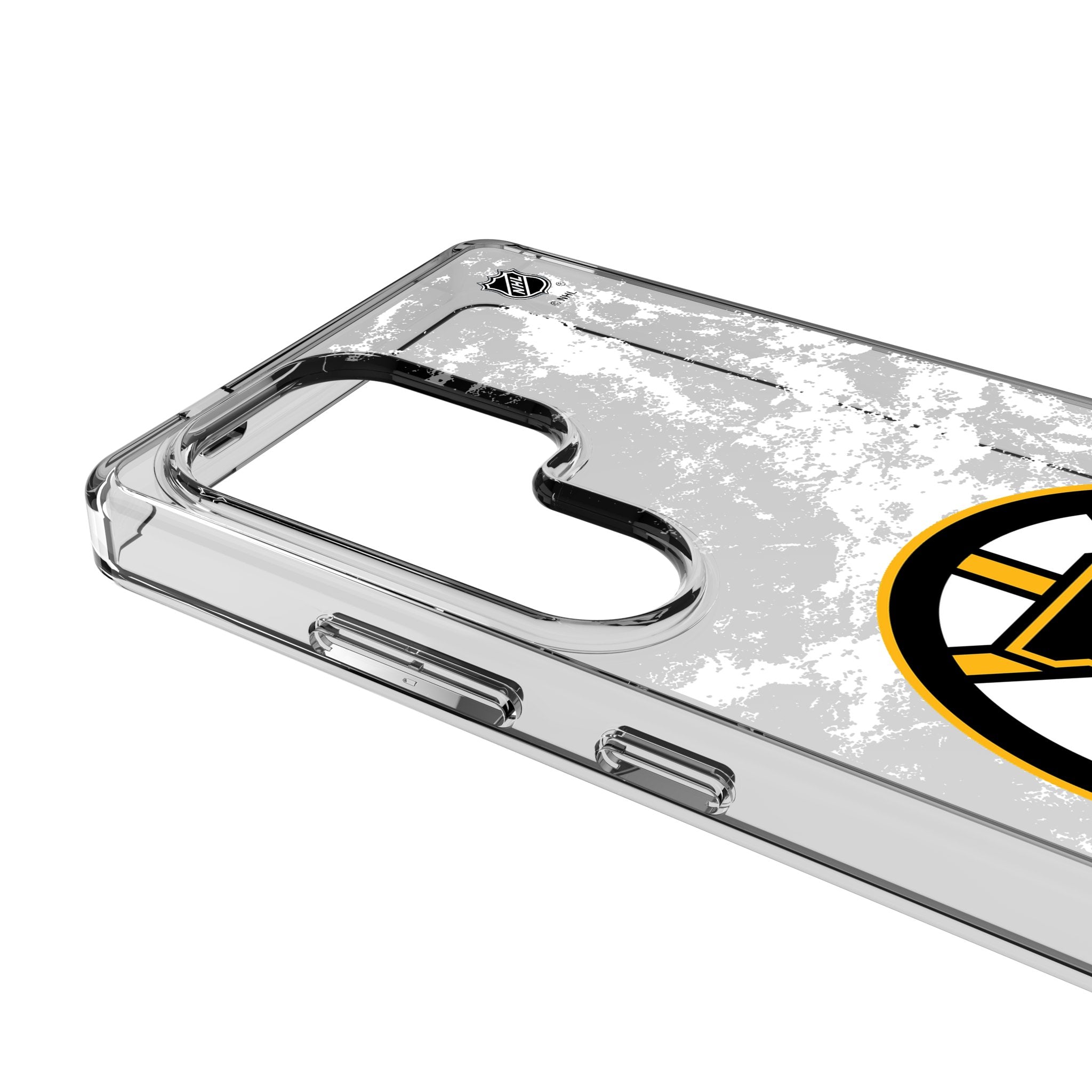 Boston Bruins Ice Stripe Clear Protective Phone Case for Samsung Galaxy S21/S22/S23 - Durable Slim Design for Hockey Fans & Game Day Support