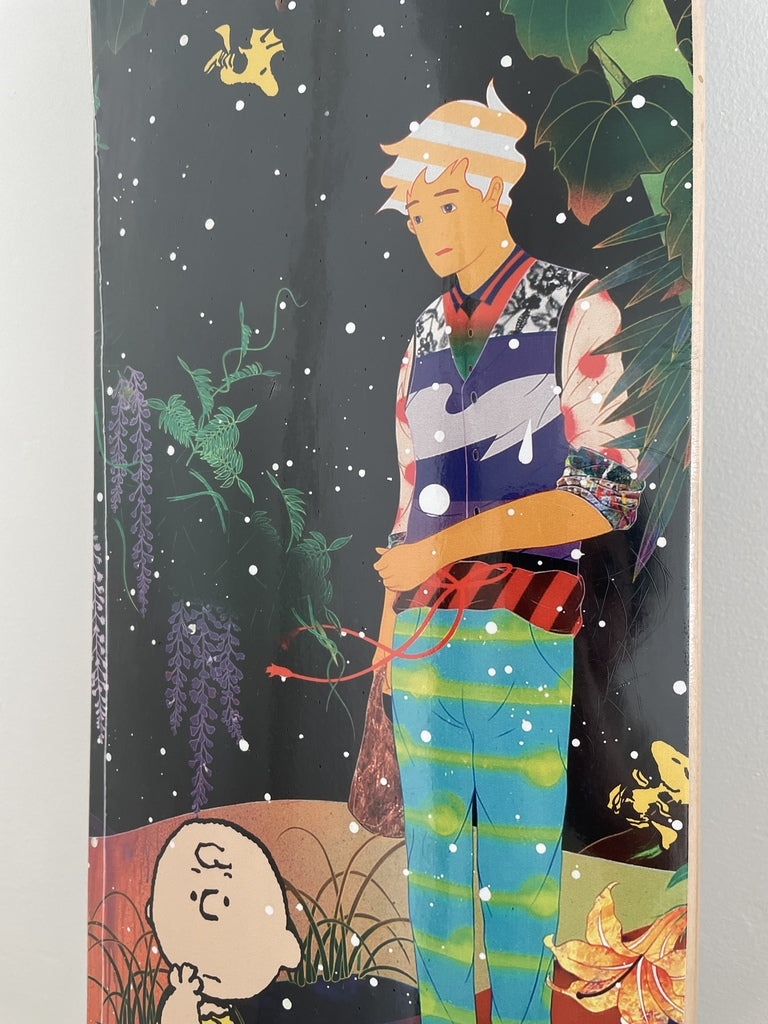 TOMOKAZU MATSUYAMA X PEANUTS X HUF Skateboard Deck - Limited Edition Collectible Art Board for Skateboarding and Wall Decor