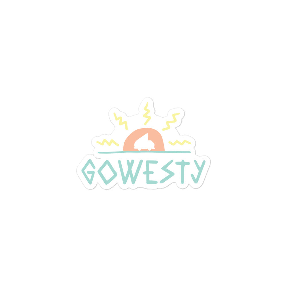 MAK GoWesty Logo Sticker - Premium Vinyl Decal for Vans, Cars & Laptops - Waterproof & UV Resistant - Perfect for Outdoor Adventures & Personalizing Your Gear