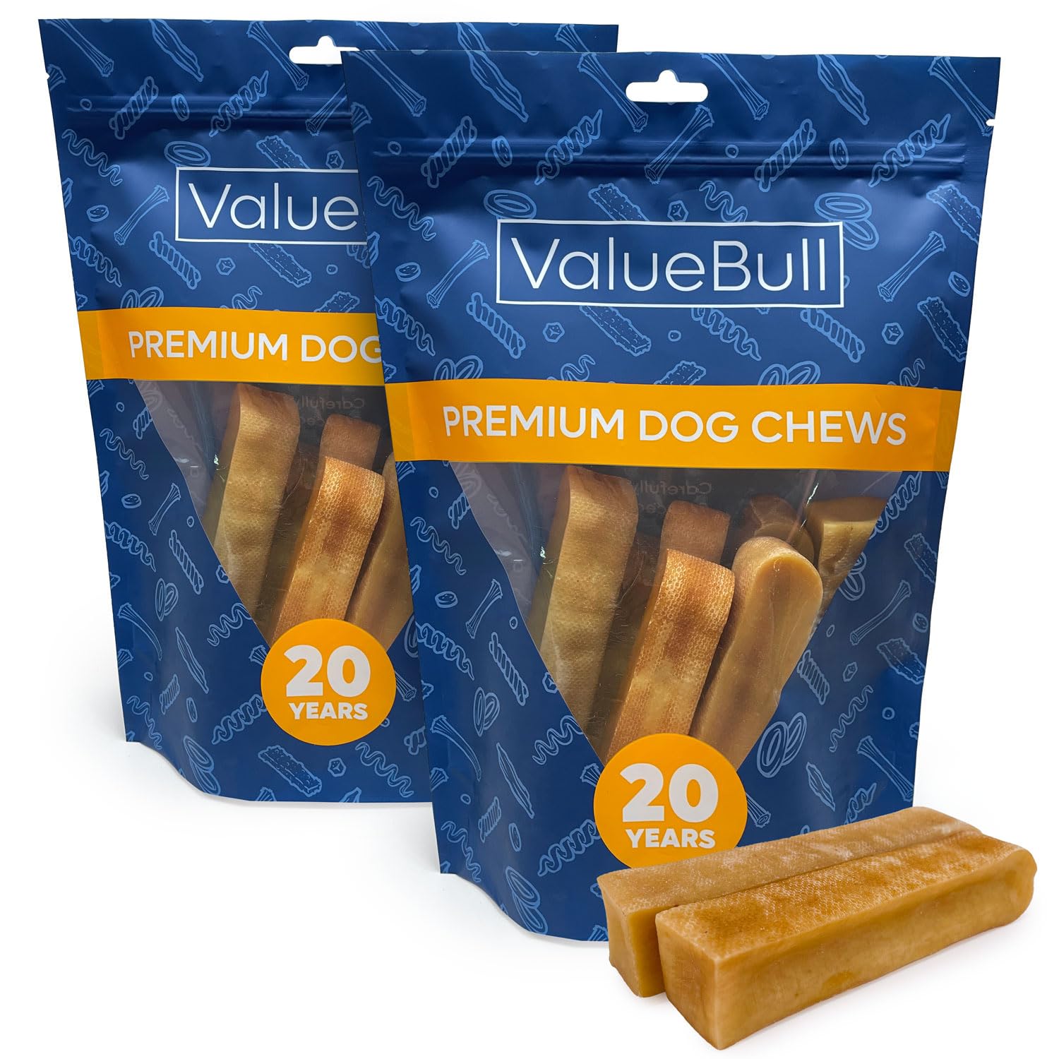 ValueBull Himalayan Yak Cheese Dog Chews - Extra Large 4 lb, All-Natural Long-Lasting Treats for Aggressive Chewers, Healthy & Safe Low-Odor Nepal Yak Milk Chews - Perfect for Training, Teething, and Dental Health