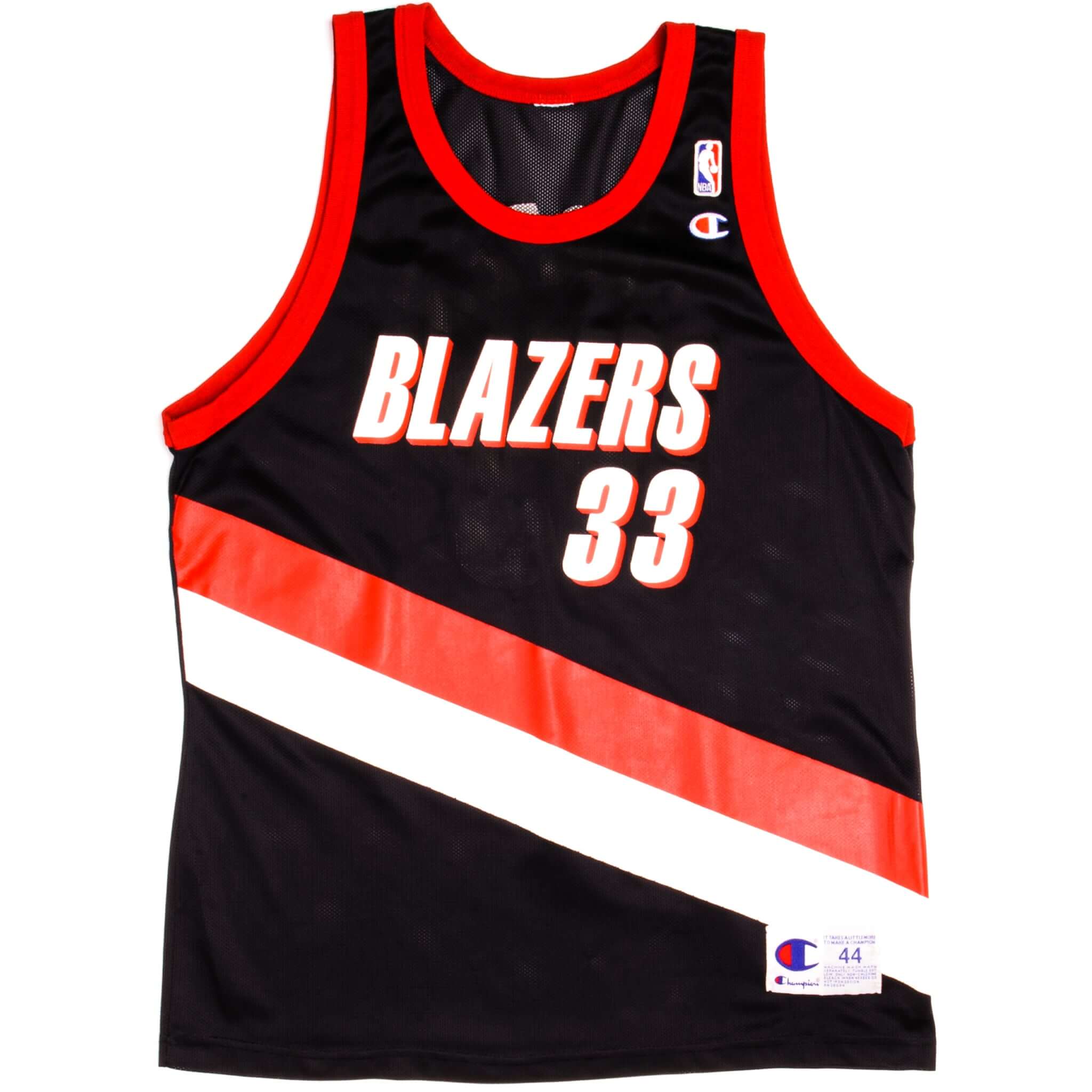 Vintage Champion NBA Portland Trail Blazers Scottie Pippen #33 Basketball Jersey 1999-2003 Size 44 - Perfect for Game Day, Collectors & NBA Fans