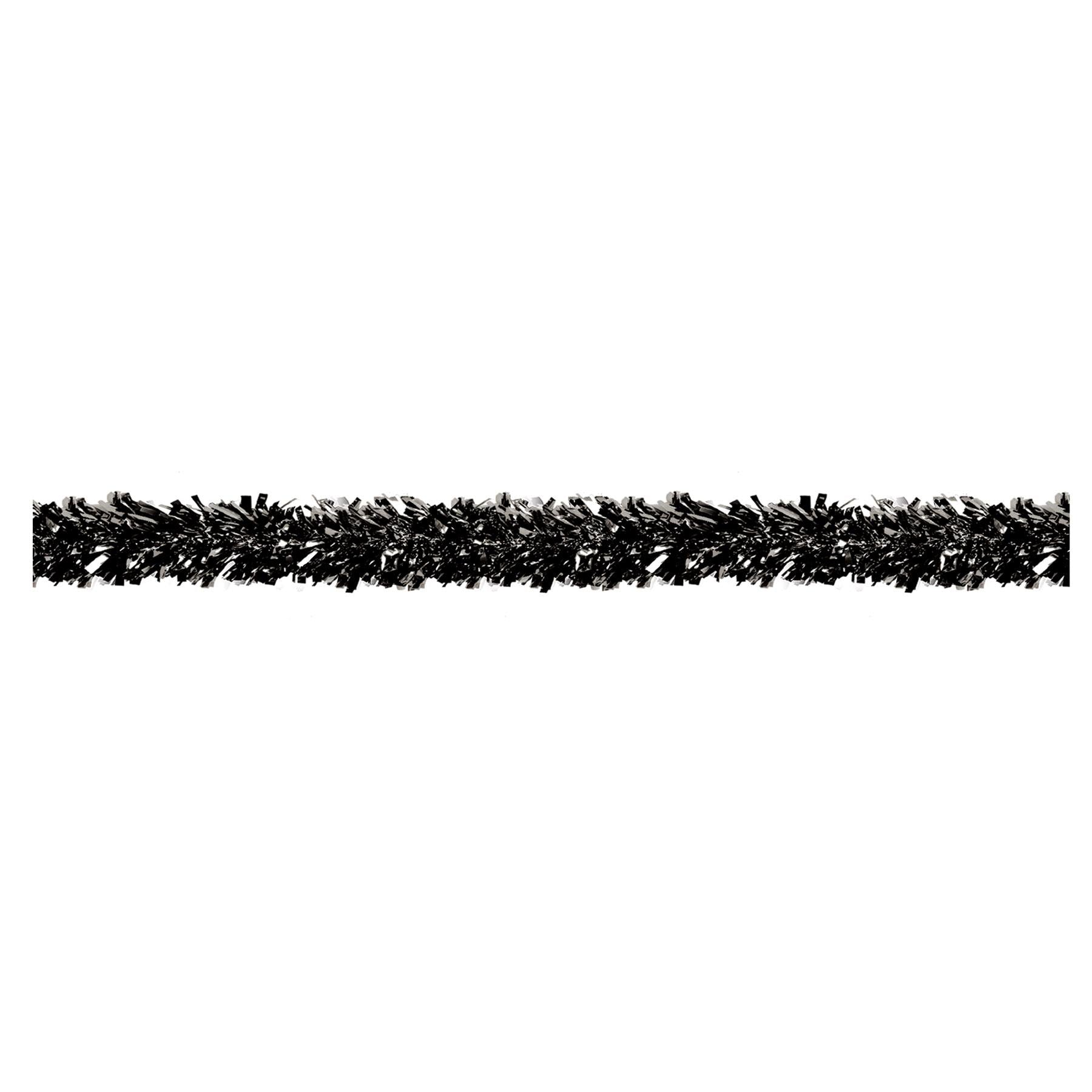 12 Pack Beistle 6-Ply Metallic Party Garland - Black | Premium Decoration for Christmas, Birthday, Wedding & Holiday Celebrations