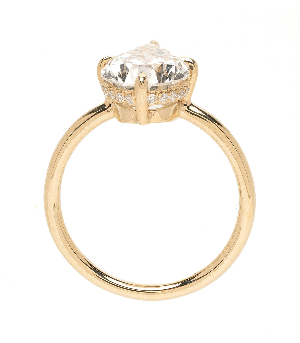 Annika 3.02Ct Lab Grown Pear Shaped Diamond Engagement Ring for Women - Elegant Wedding Band, Proposal Jewelry Gift for Her, Perfect for Anniversaries & Special Occasions