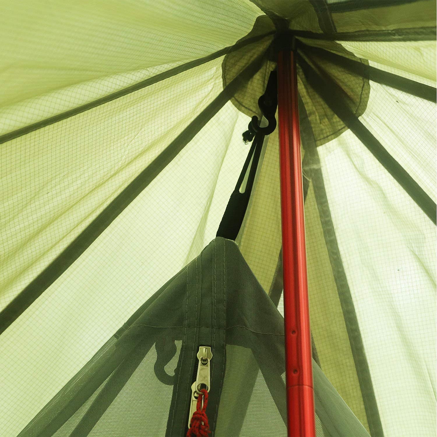 4 Person 5lb Lightweight Tipi Hot Tent with Stove Jack - 7'3