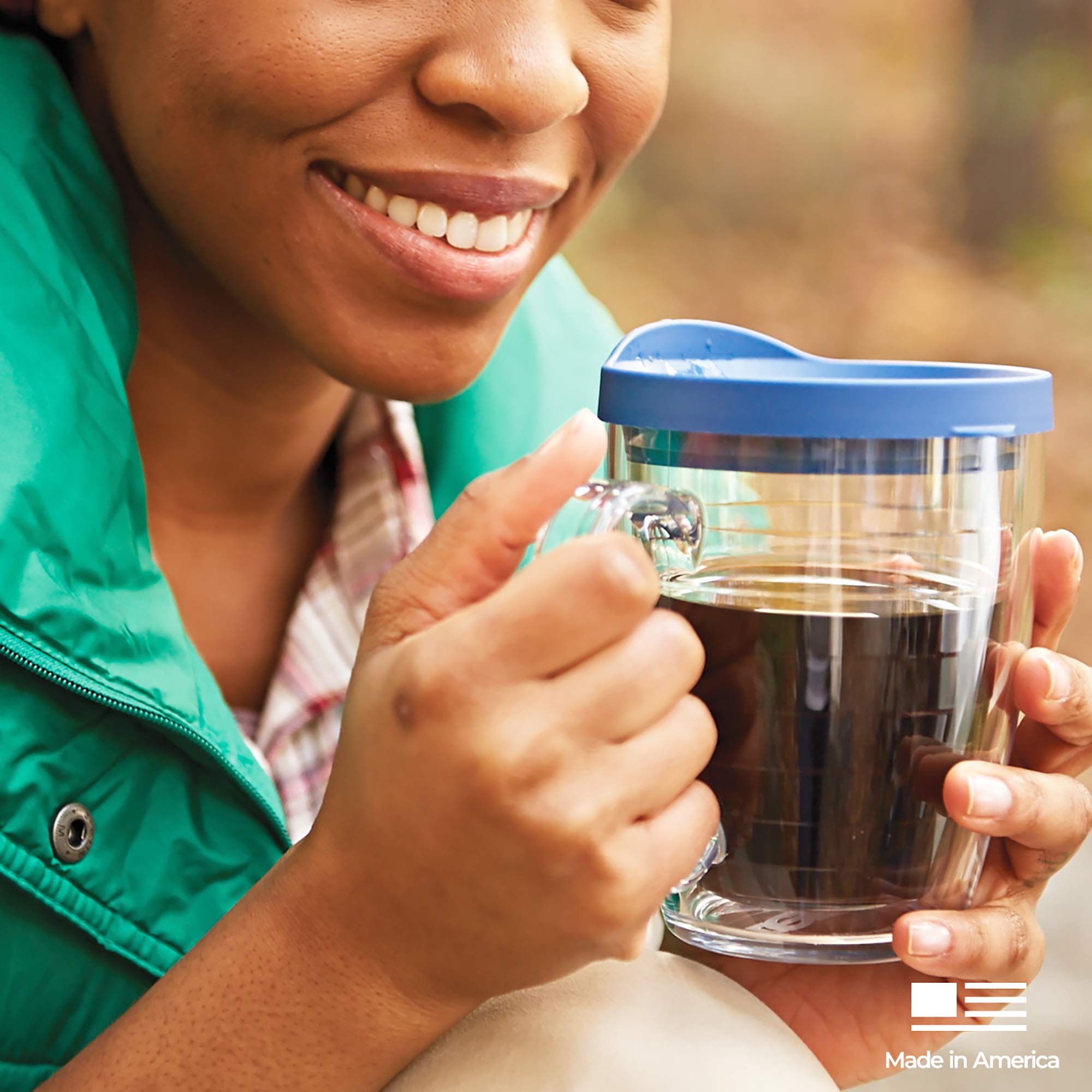 Tervis Air Force Logo Emblem Double Walled Insulated Tumbler 16oz - Made in USA, BPA-Free Unlidded Mug - Perfect for Coffee, Tea & Cold Beverages at Home, Office or Outdoor Activities
