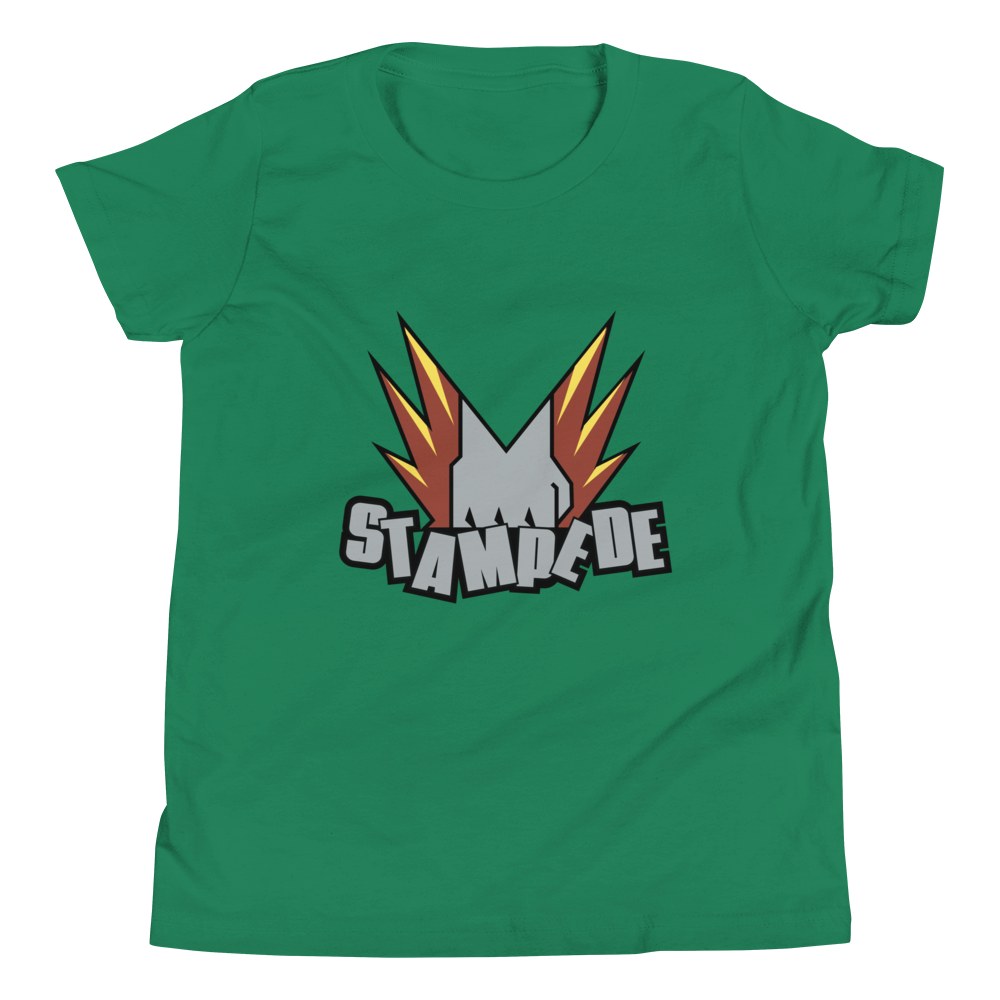 Zoo Jitsu Fighters Stampede Youth Short Sleeve T-Shirt - Cool Animal Martial Arts Graphic Tee for Boys & Girls - Perfect for School, Playdates & Martial Arts Classes
