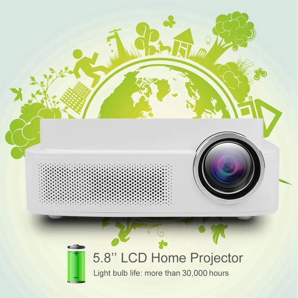YADECL Mini Projector - 1080P Full HD Portable Home Theater Projector for Movies, Gaming & Outdoor Camping | Compact Home Cinema Projector with HDMI & USB Support