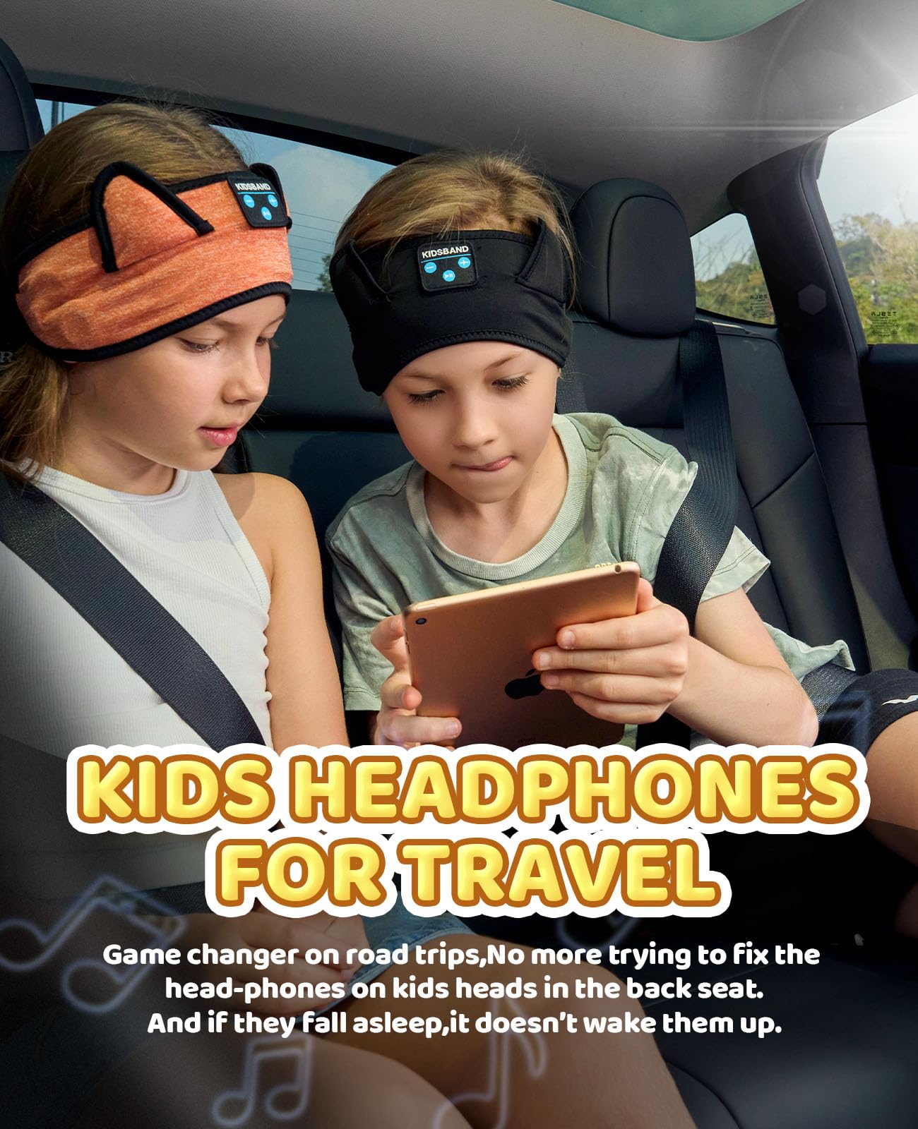 **Kids Headphones with Adjustable Headband - Foldable, 3.5mm Jack for Online Learning, Travel, iPad & Computer - Perfect for School, Airplane & Home Use**
