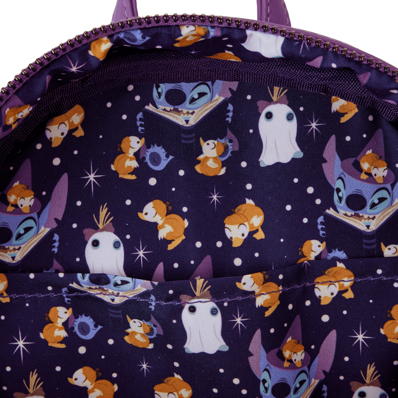 Disney Stitch Exclusive Spooky Stories Halloween Glow Mini Backpack for Kids - Cute Light Up Backpack for Trick or Treating, Cosplay & Disney Fans