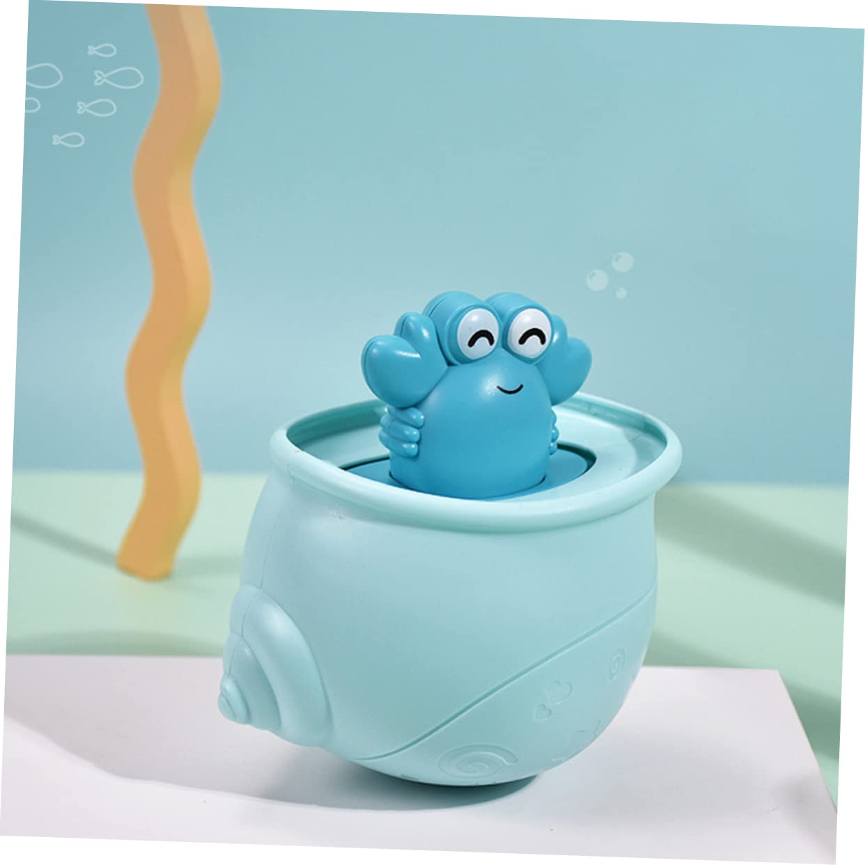 VICASKY 8 Pack Wind Up Bath Toys - Floating Crab Ocean Animal Toys for Kids, Fun Bathtime Swimming Pool Play - Durable Plastic Tub Toys for Toddlers & Children