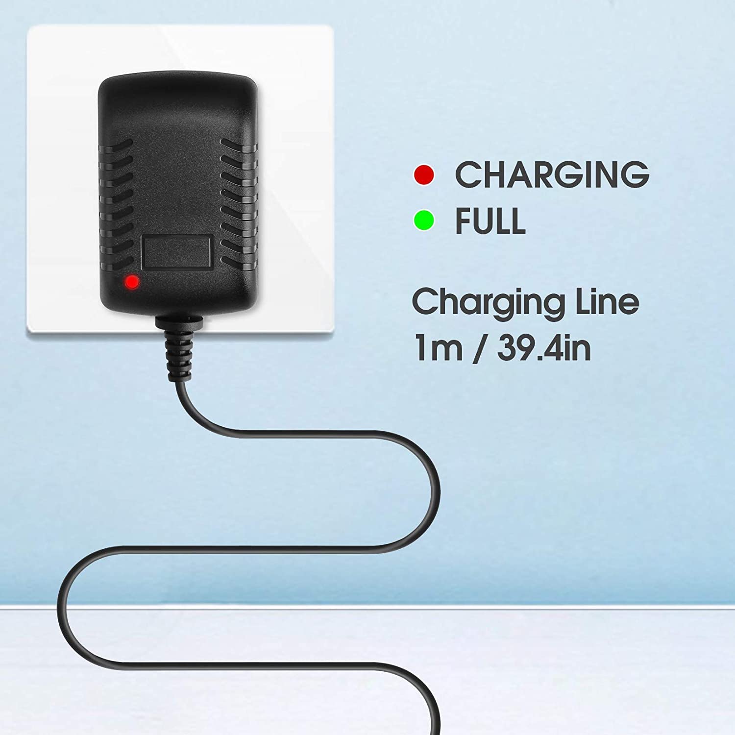 12V~12.6V AC/DC Power Adapter Charger for Massage Gun - Replacement Charger Cord for Deep Tissue Muscle Massage Guns - Perfect for Home, Gym & Travel Use