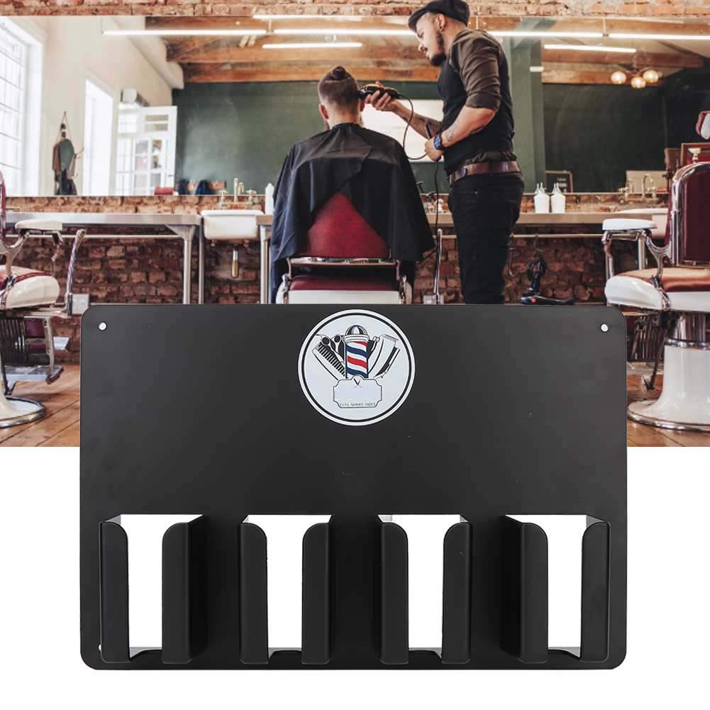 Professional Wall Mounted Hair Clipper Holder - Multifunctional Electric Clipper Storage Stand with Brush Holder for Barber & Hairdresser | Salon Organization & Home Grooming Solution