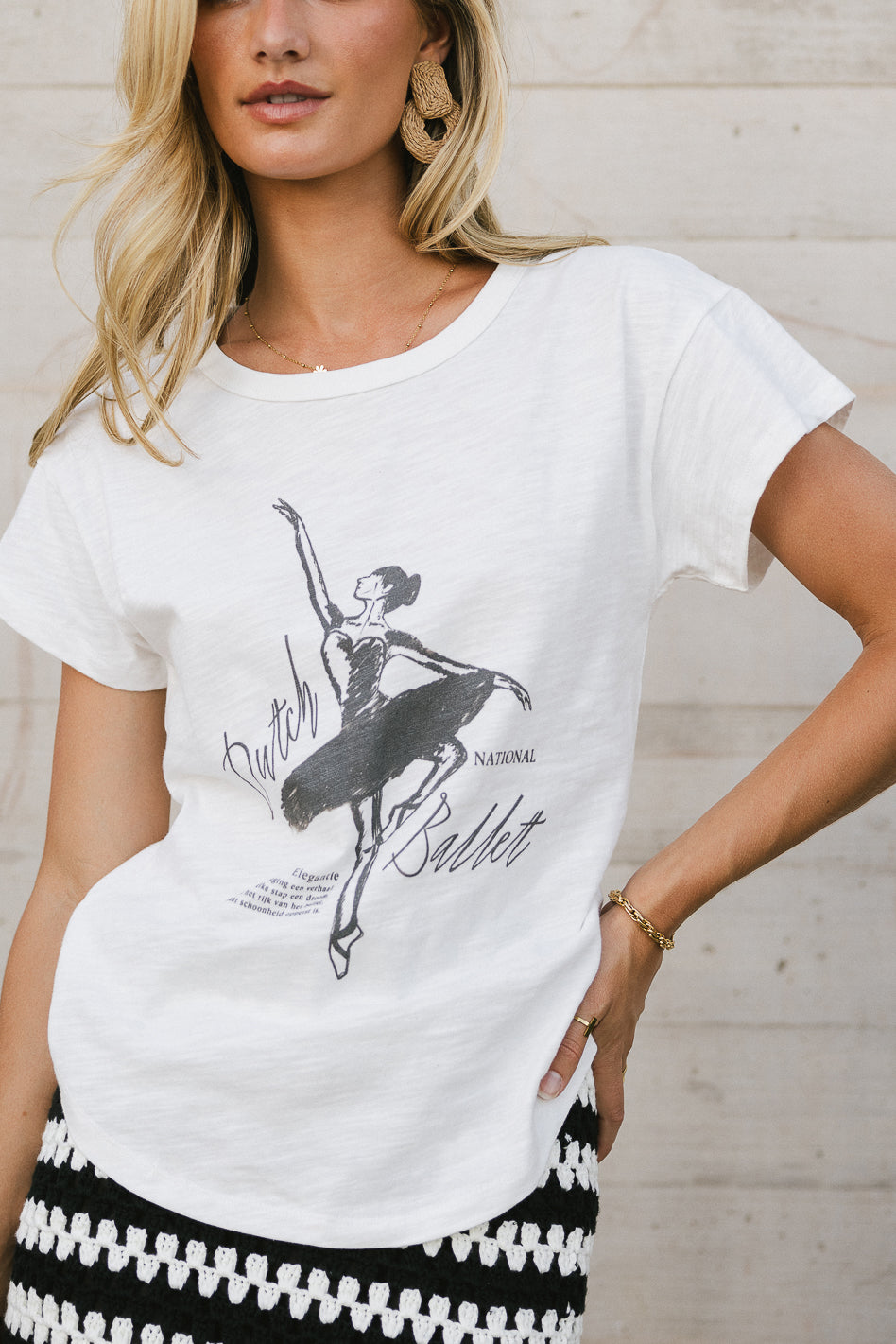 Dutch Ballet Graphic Tee - Vintage Dance Art Cotton T-Shirt for Women | Casual Wear, Dance Class, Gift for Ballet Lovers