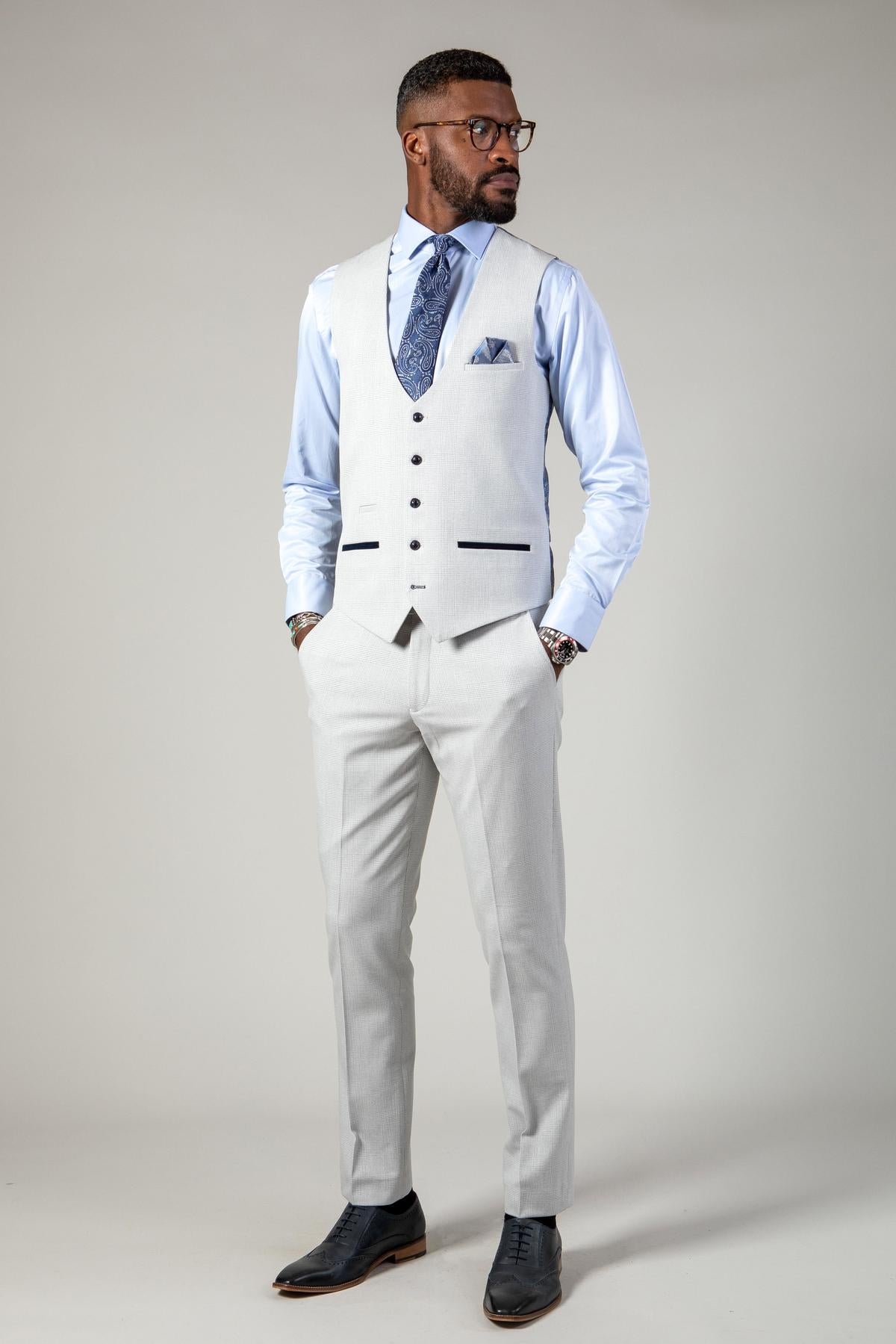 Premium BROMLEY Stone Suit for Men - Classic Business & Formal Attire - Perfect for Office, Weddings & Special Occasions