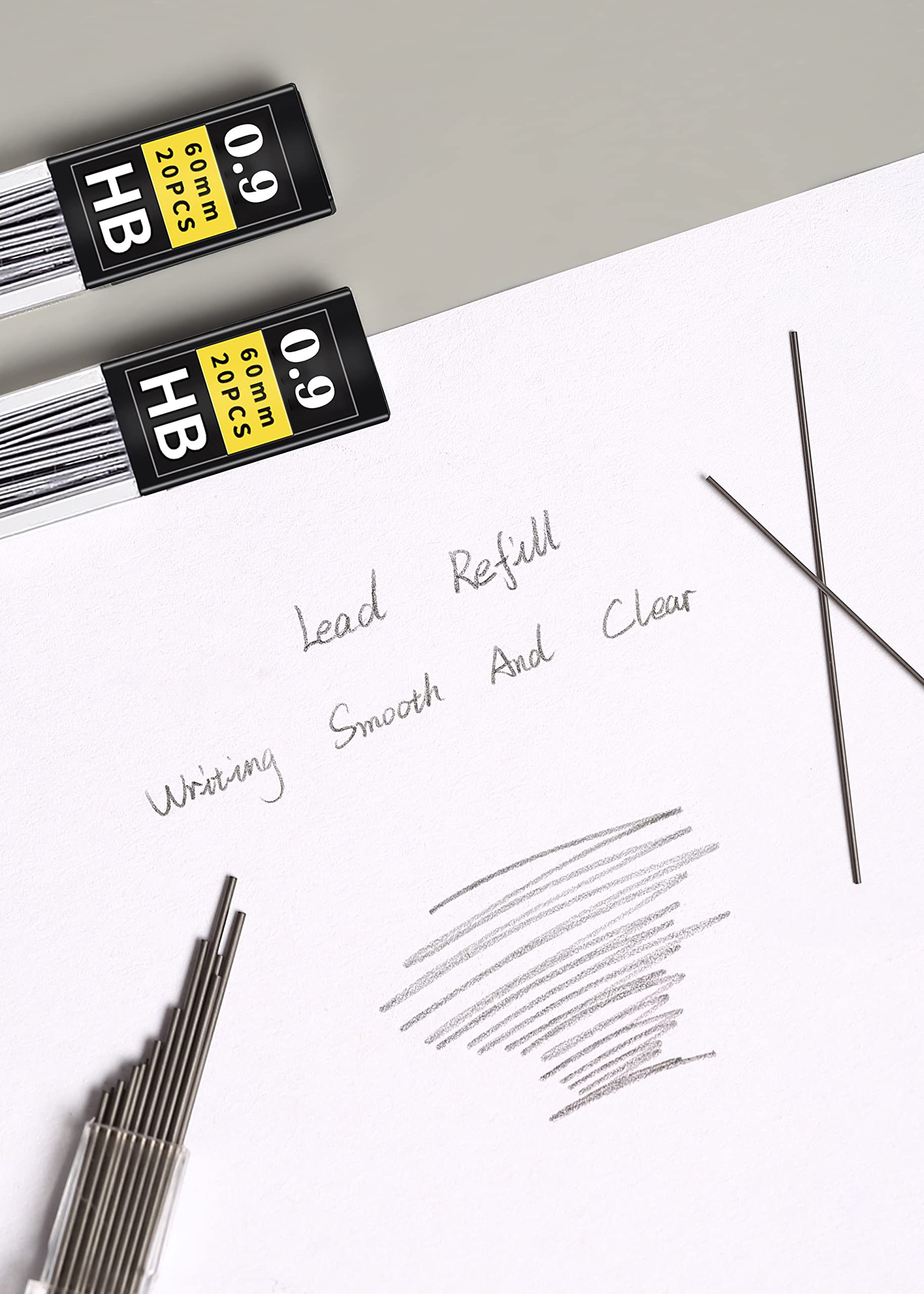 Lifreer 0.5-0.9mm HB Pencil Lead Refills - Break Resistant for Mechanical Pencils - Perfect for Writing & Sketching