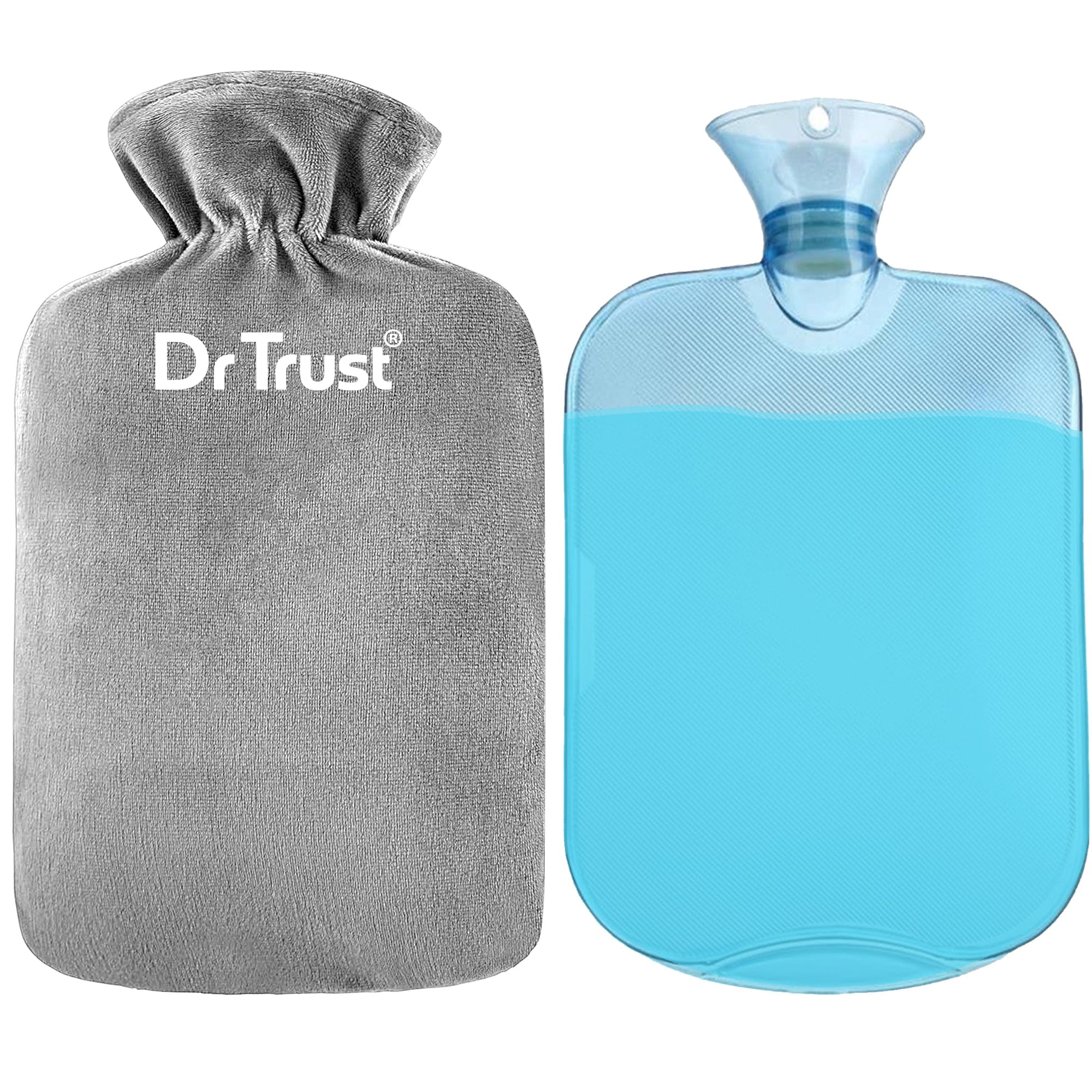 Dr Trust USA Hot Water Bottle Bag for Period Cramps & Pain Relief - Warm Therapy Pouch for Back, Stomach, Neck, Joint Pain - Men & Women Heat Pack for Menstrual Discomfort, Sports Injuries & Muscle Relaxation - Perfect for Home, Office & Travel Use (1 Pack)