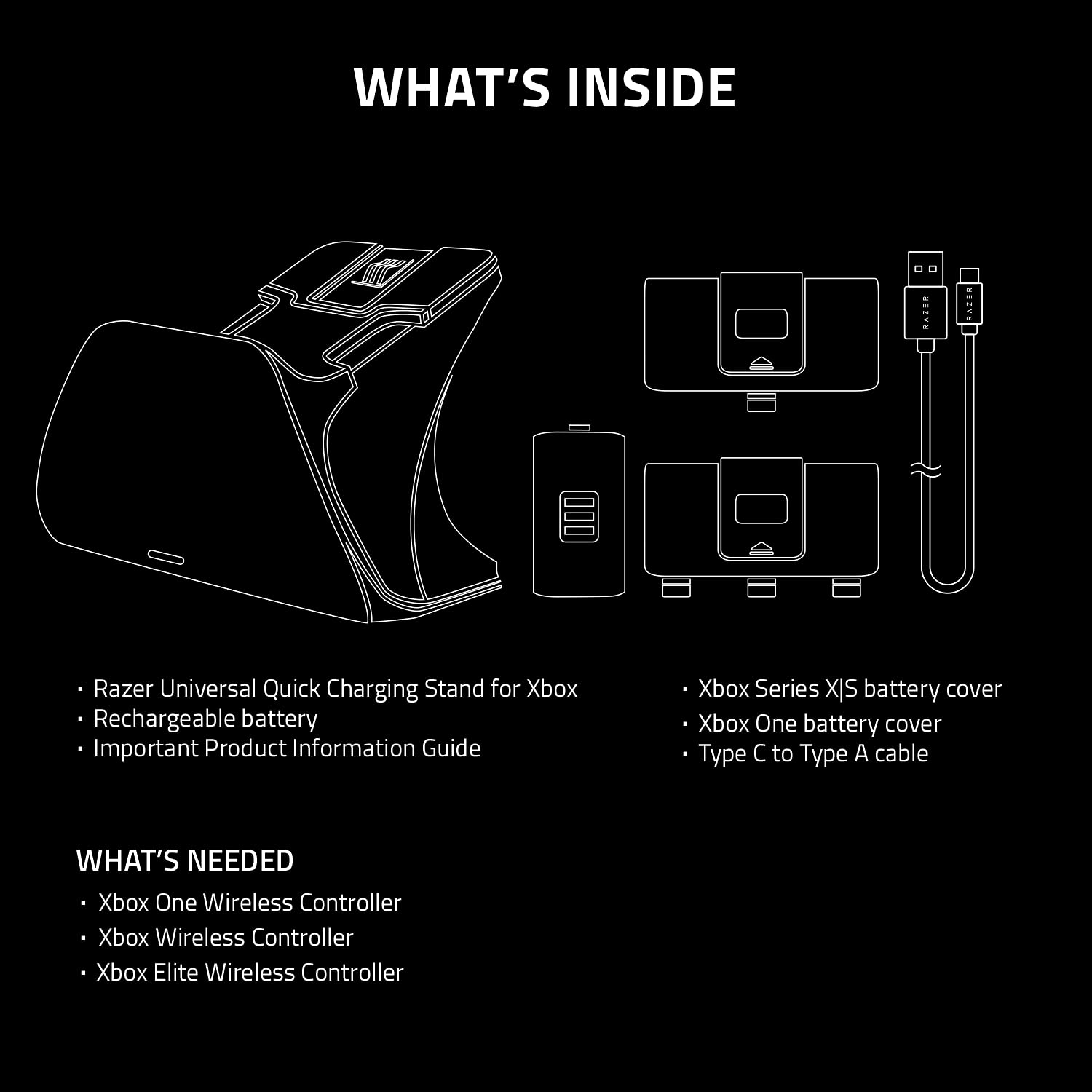 Razer Universal Magnetic Quick Charging Stand for Xbox Series X|S - Fast USB-Powered Charging Dock for Xbox Wireless Controllers - Electric Volt (Controller Not Included) - Ideal for Gaming Setup & Multi-Controller Charging Station