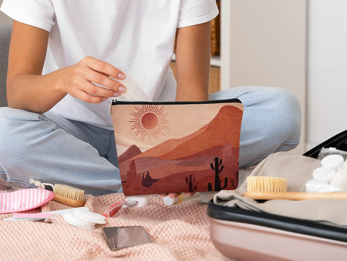 Stylish Sun-Themed Makeup Bag for Women - Perfect Cosmetic Organizer for Travel, Gifts for Daughter, Sister, Grandma & Teacher - Ideal for Sun Lovers & Teen Girls - Great for Daily Use, Vacations & Special Occasions