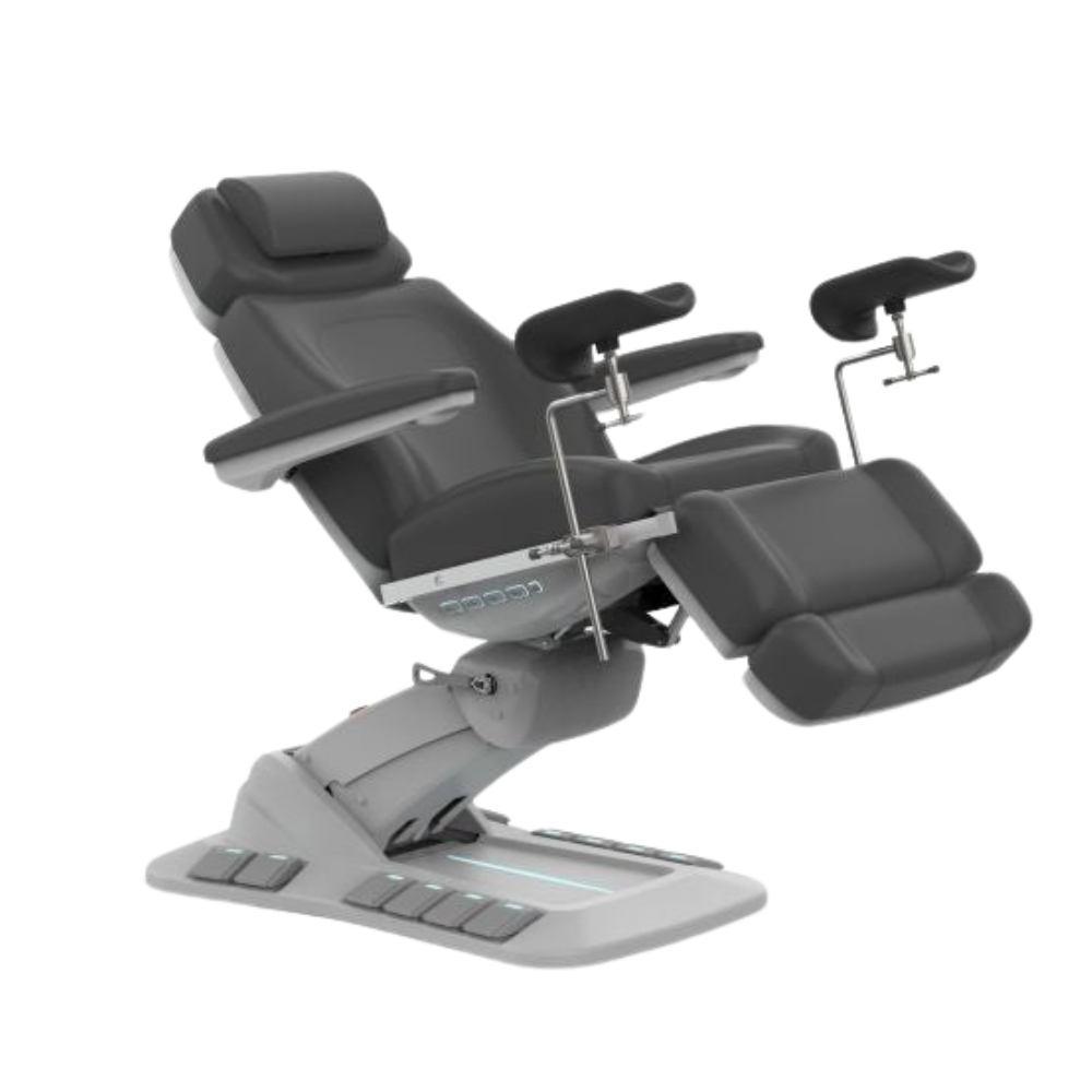 SilverFox 2246EBNS Electric 4-Motor Professional Esthetician Chair with Position Memory - Hydraulic Facial Bed for Spa, Salon & Beauty Treatments - Perfect for Massage, Waxing & Skin Care Procedures