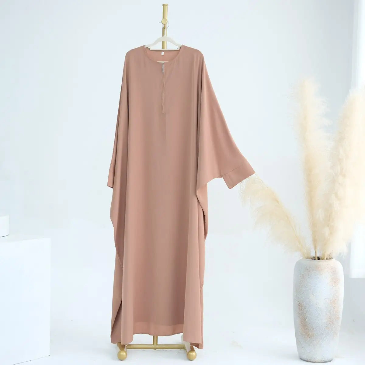 2-Piece Muslim Prayer Dress Set for Women - Jilbab Abaya with Khimar Scarf | Modest Islamic Clothing for Prayer, Mosque & Daily Wear