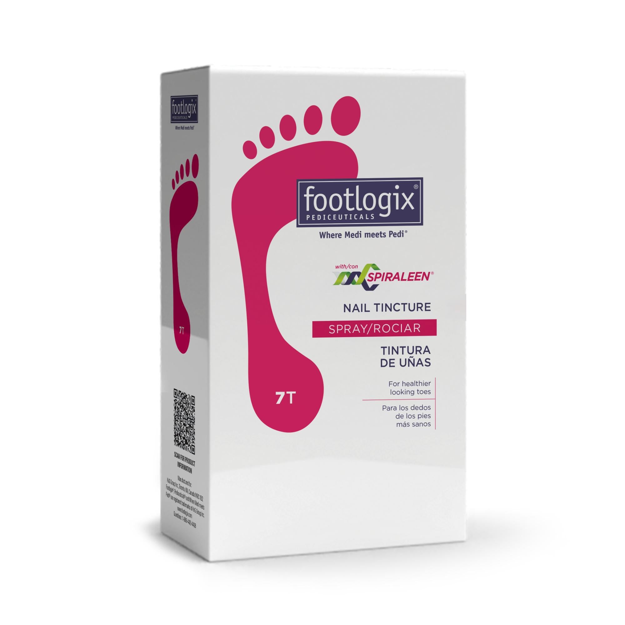Footlogix Anti Microbial Toe Tincture Spray for Fungus & Odor Control - 1.7 fl oz - Ideal for Athletes, Gym-Goers & Daily Foot Care