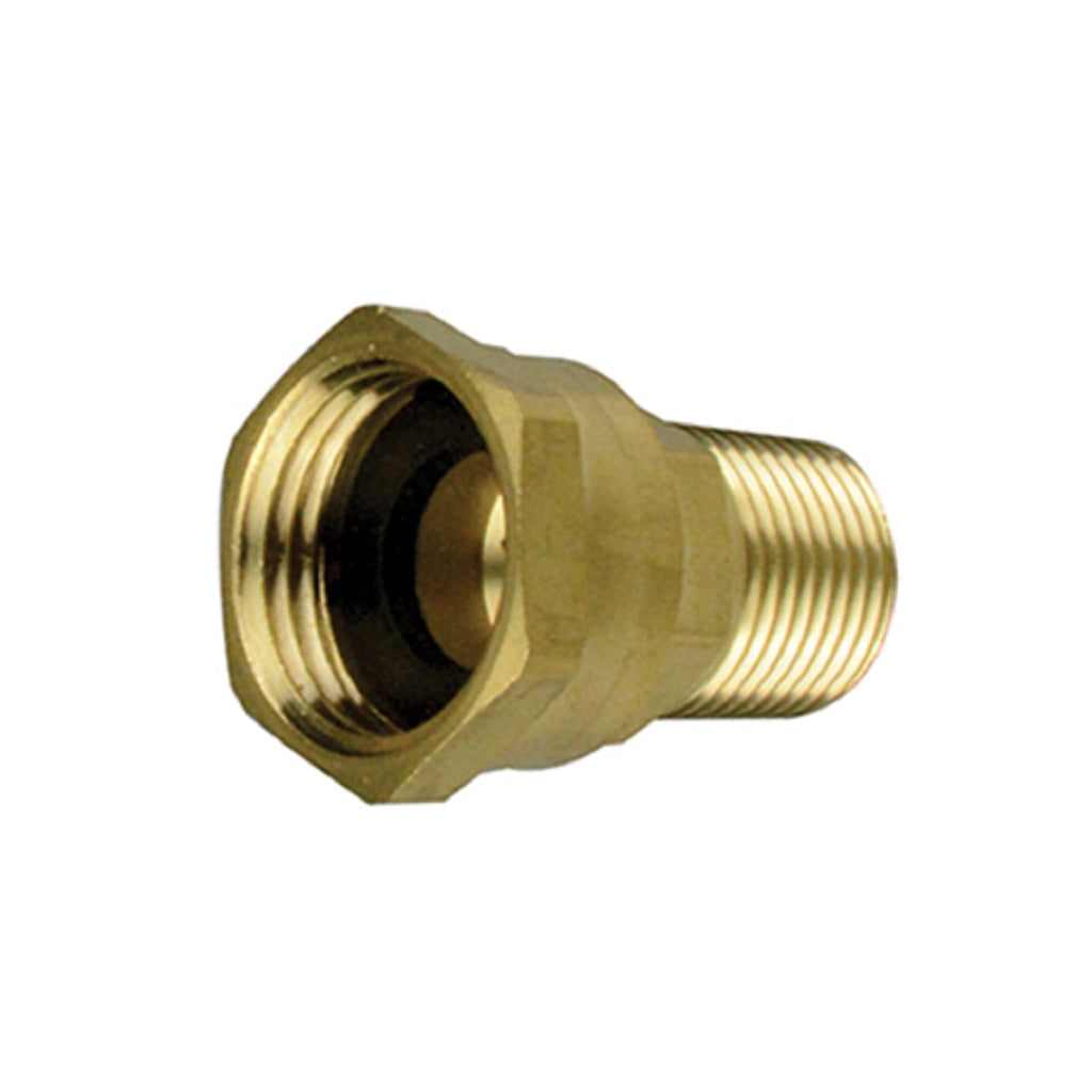 Brass Garden Hose Swivel Adapter - 3/4