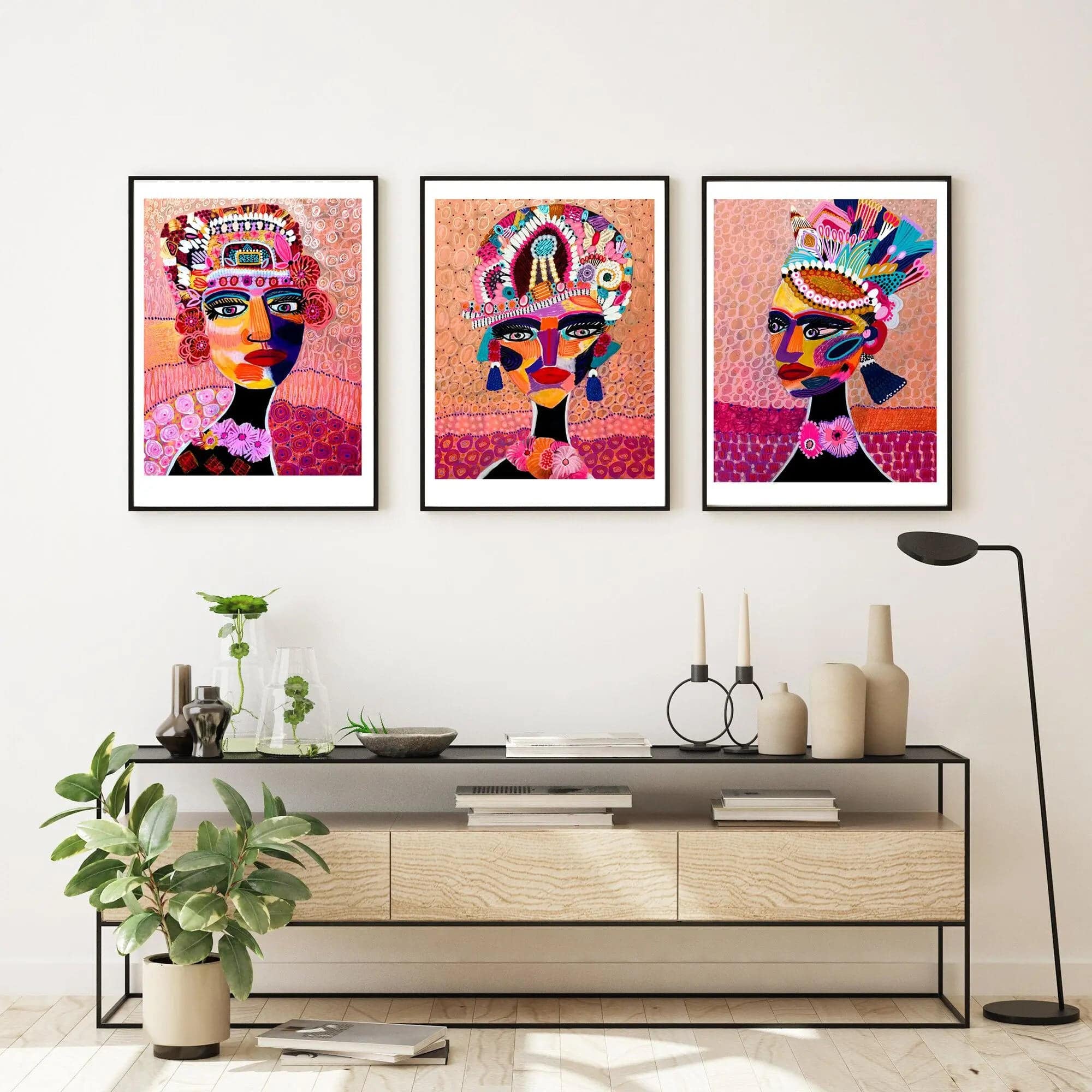 Empress Princess Wall Art Set - Elegant Home Decor for Bedroom, Living Room & Nursery - Perfect for Royal-Themed Interiors & Gift Giving