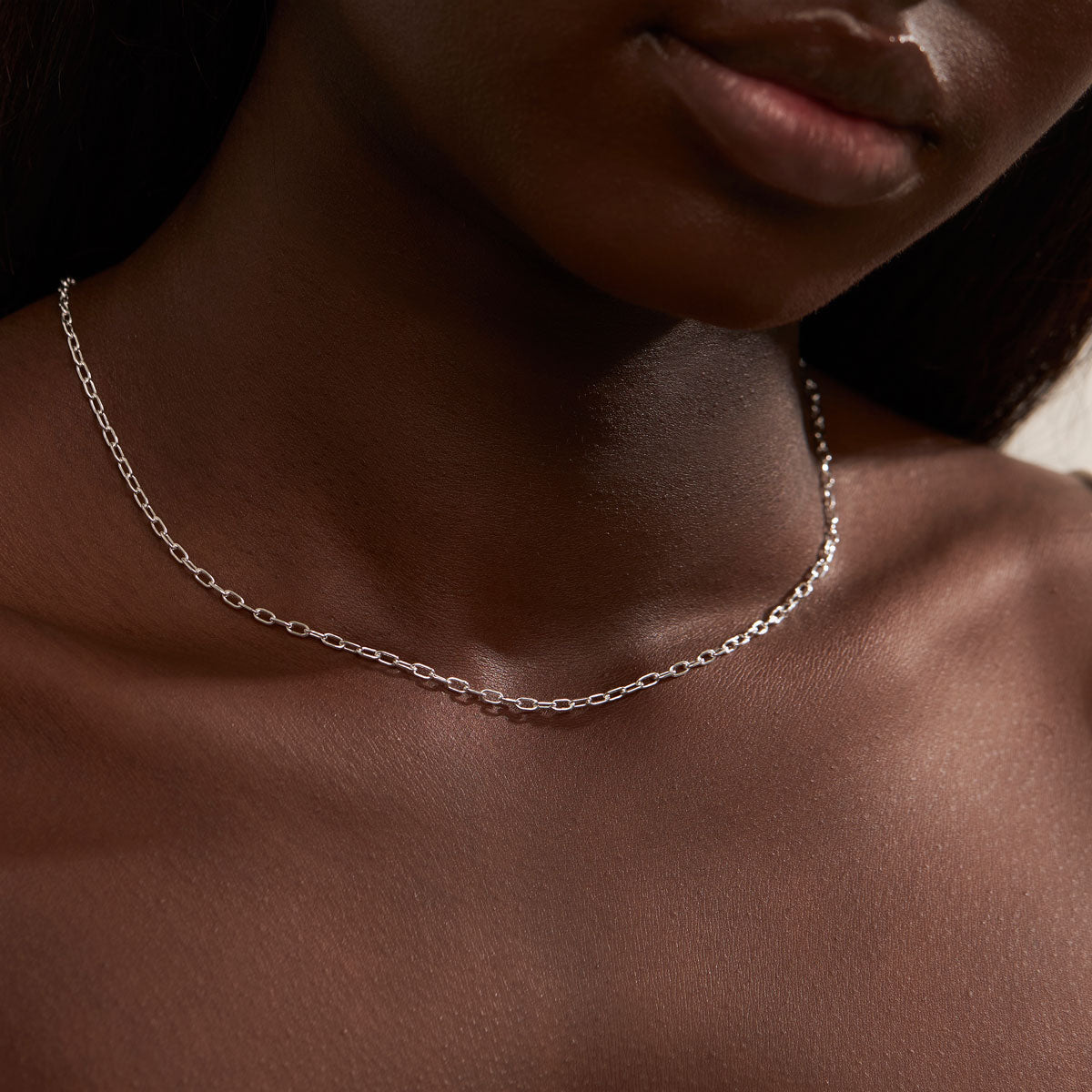 Stainless Steel Paperclip Chain Necklace - Trendy & Durable Jewelry for Women & Men | Perfect for Office, School & Everyday Wear