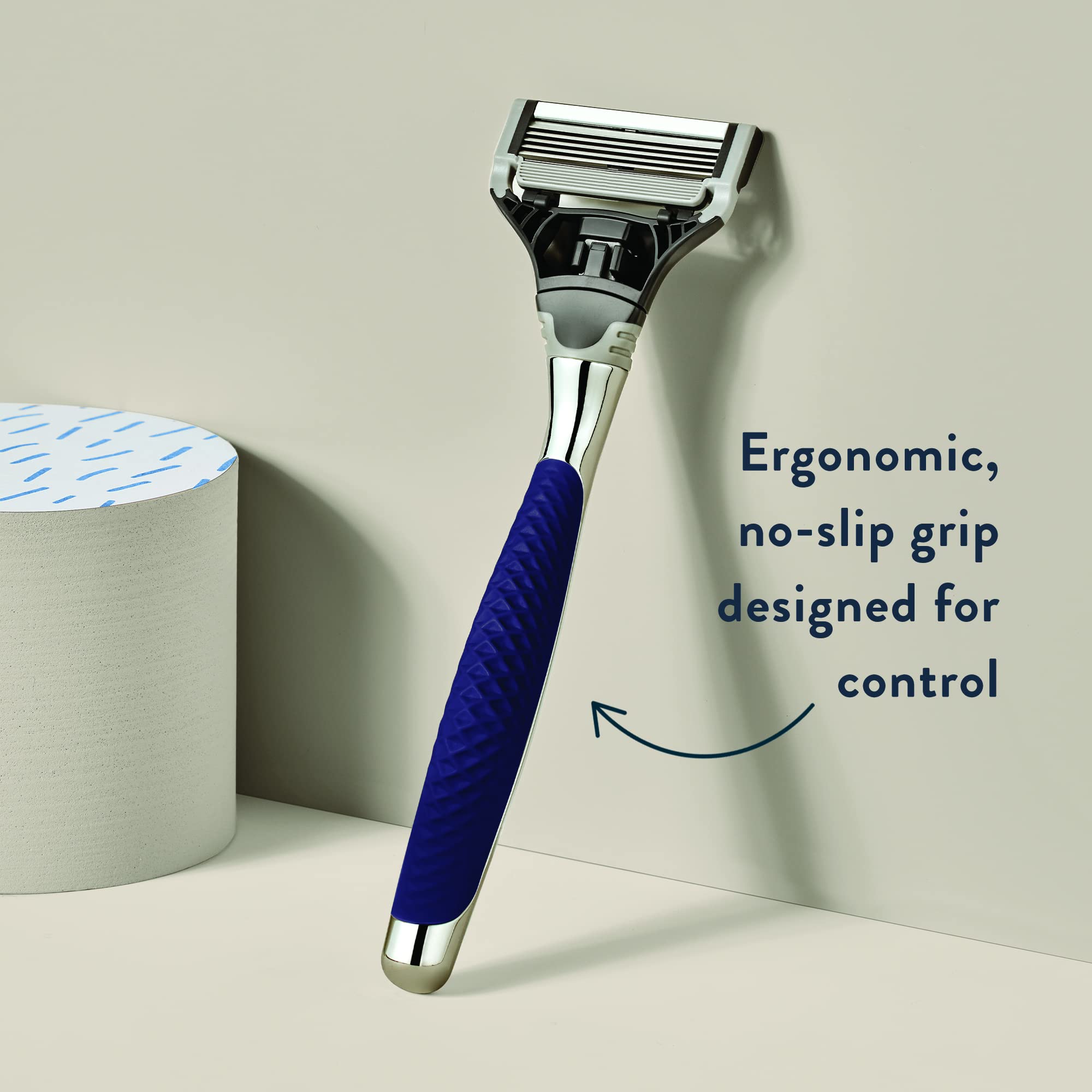 Harry's Razors for Men - Winston Shaving Set with 5 Blade Razors, Lubricating Strip & Precision Trimmer | Includes 3 Razor Blade Refills, Travel Cover & 4oz Shave Gel | Perfect for Travel, Gifts & Daily Shaving Routine