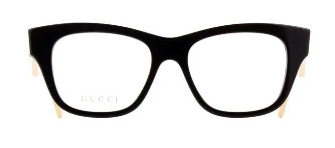 Gucci GG 0999O 002 Black/White Cat Eye Women's Eyeglasses - Stylish Designer Frames for Women, Perfect for Work, Date Night & Everyday Fashion