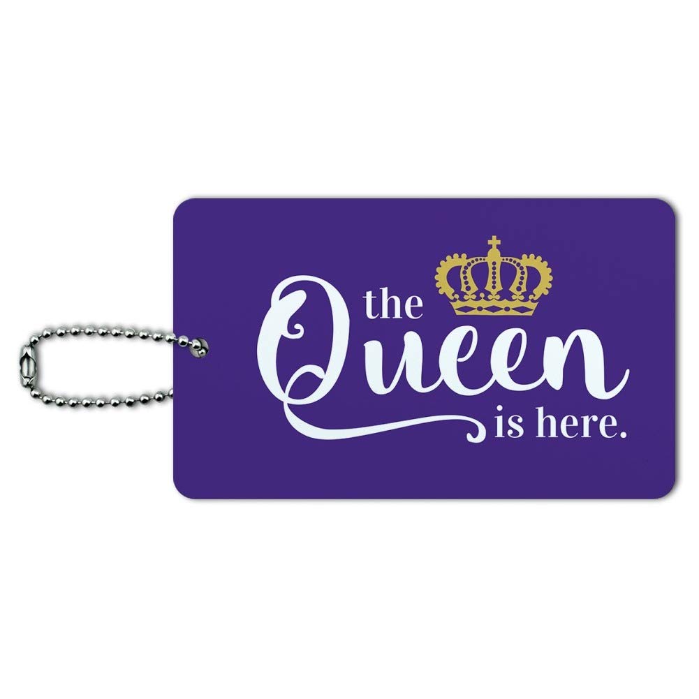 Royal Crown Luggage Tag - Personalized Suitcase ID Tag for Travel & Carry-On Bags | Perfect for Business Trips, Vacations & Airports