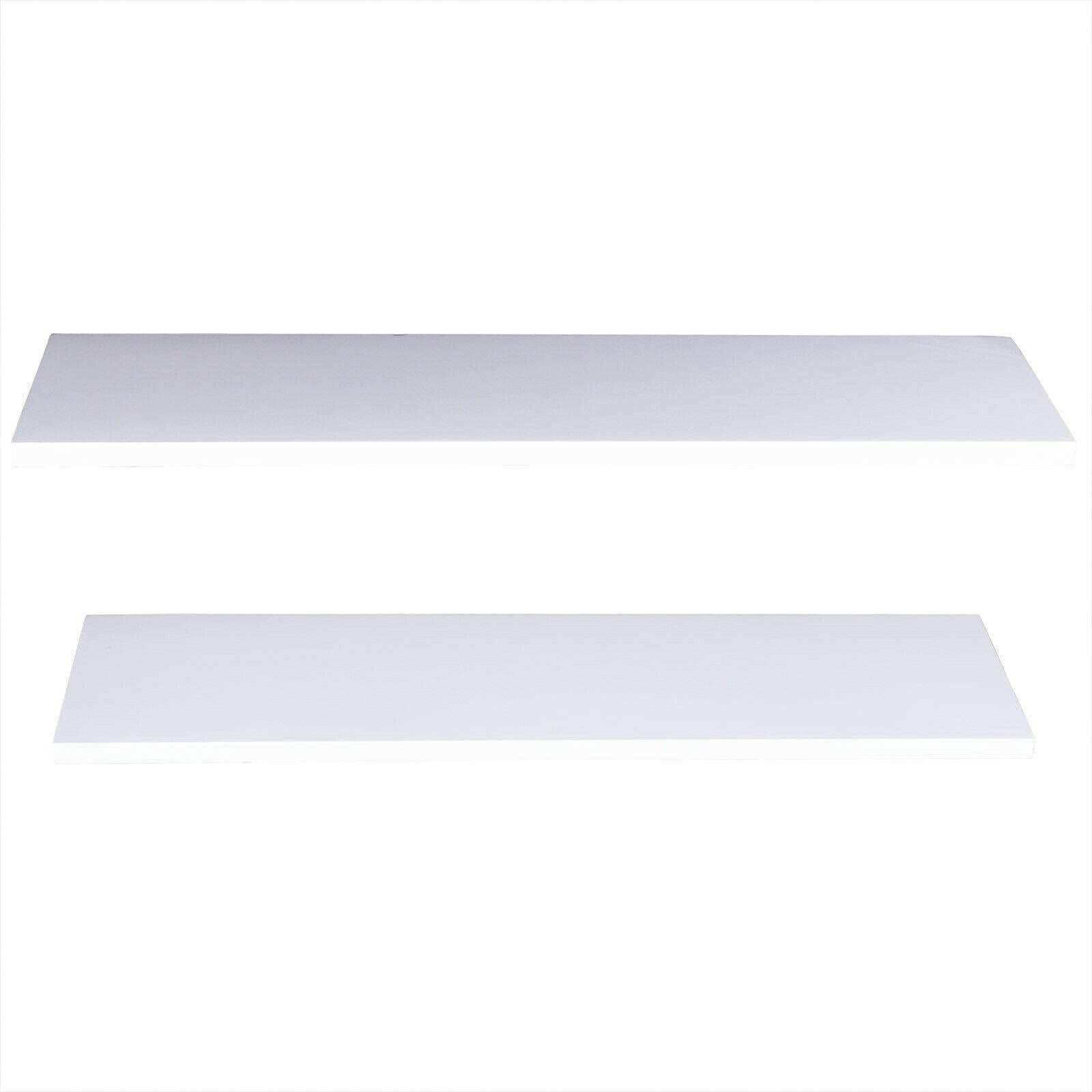 2-Piece Floating Wall Shelf Set - Wooden Wall Mount Shelves for Display & Storage - Perfect for Bedroom, Bathroom & Corner Decor - Home Organization & Stylish Wall Decor Solution