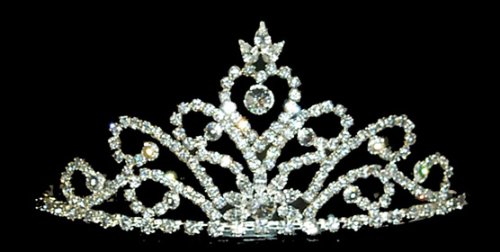 10272 - Elegant Crystal Tiara Headband for Women, Bridal Wedding Party Accessories, Sparkling Rhinestone Hairpiece for Prom, Pageant, and Special Occasions