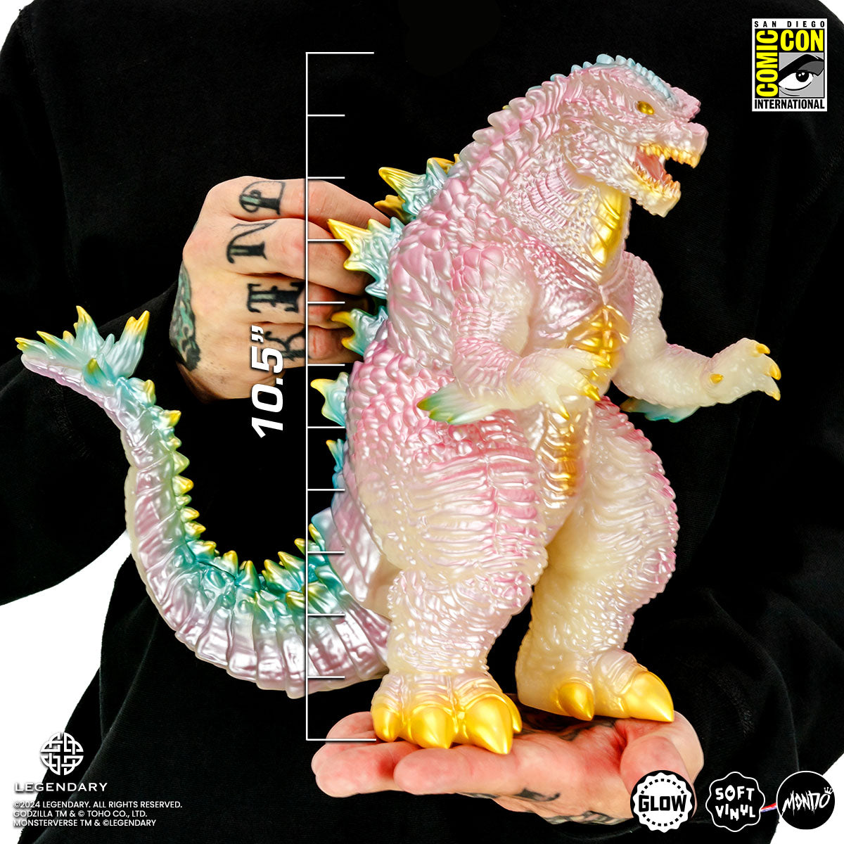Godzilla x Kong: The New Empire Soft Vinyl Figure - Cherry Blossom Glow in The Dark Collectible | Perfect for Movie Fans, Anime Collectors & Home Decor | Great Gift for Godzilla Lovers