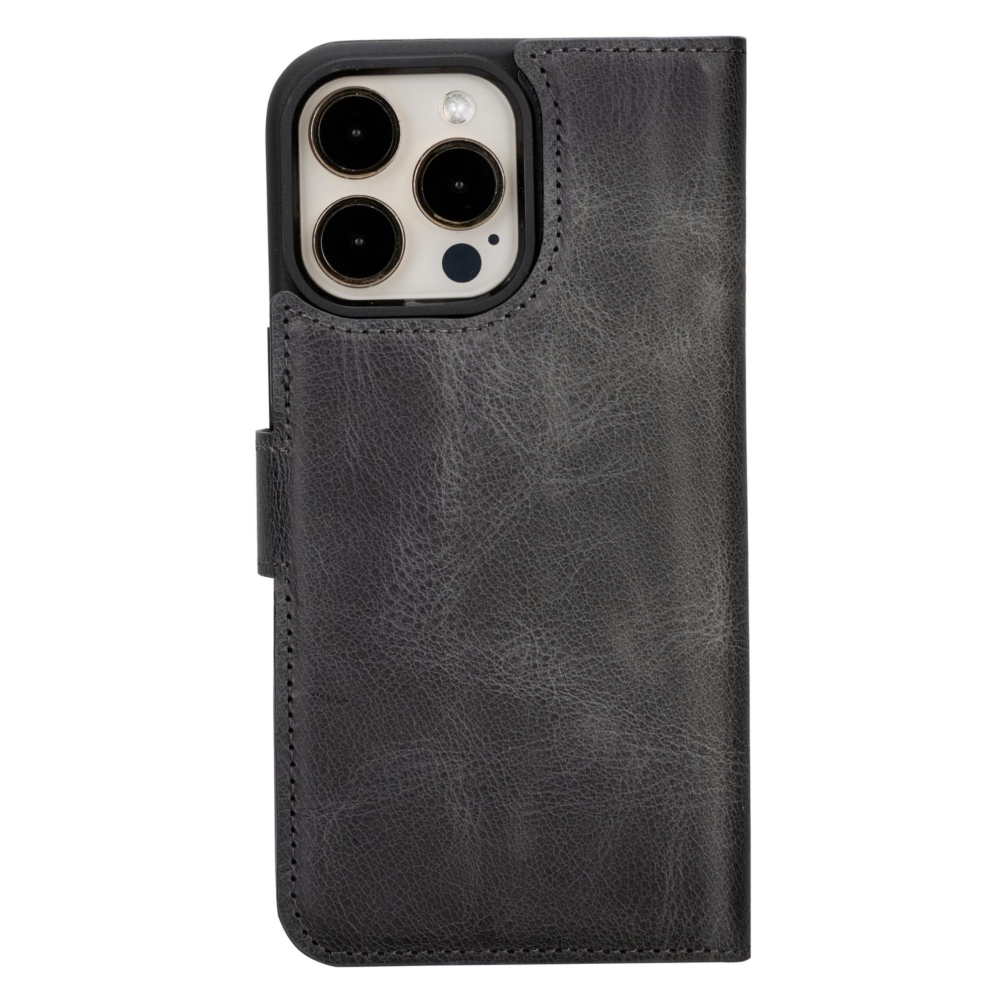 Casper Detachable Leather Wallet Case for iPhone 14/14 Pro/14 Pro Max - Slim Protective Phone Cover with Card Holder (Perfect for Travel, Work & Everyday Use)