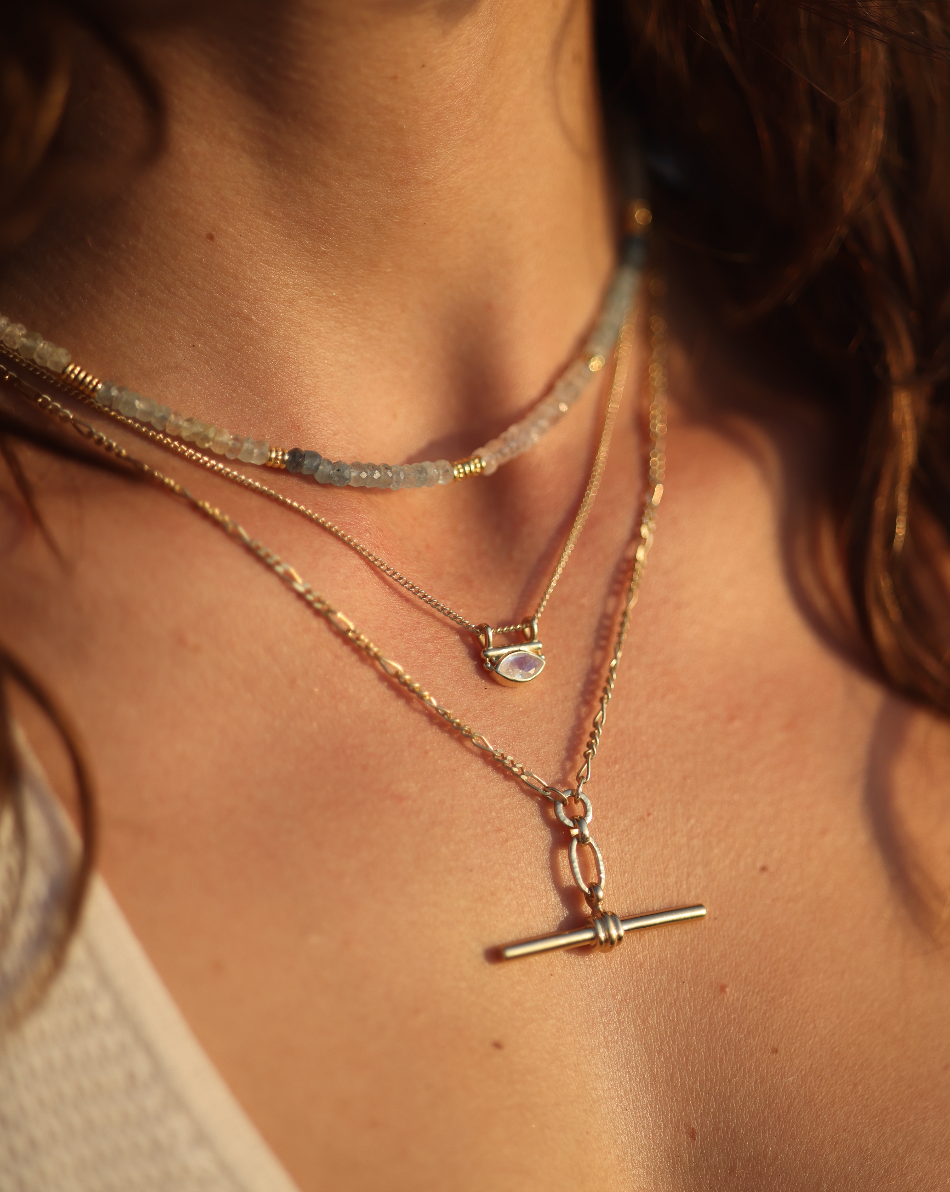 Nyra Moonstone Silver Necklace for Women - Elegant Sterling Silver Jewelry with Genuine Moonstone Gemstone | Perfect for Gifts, Weddings & Everyday Wear