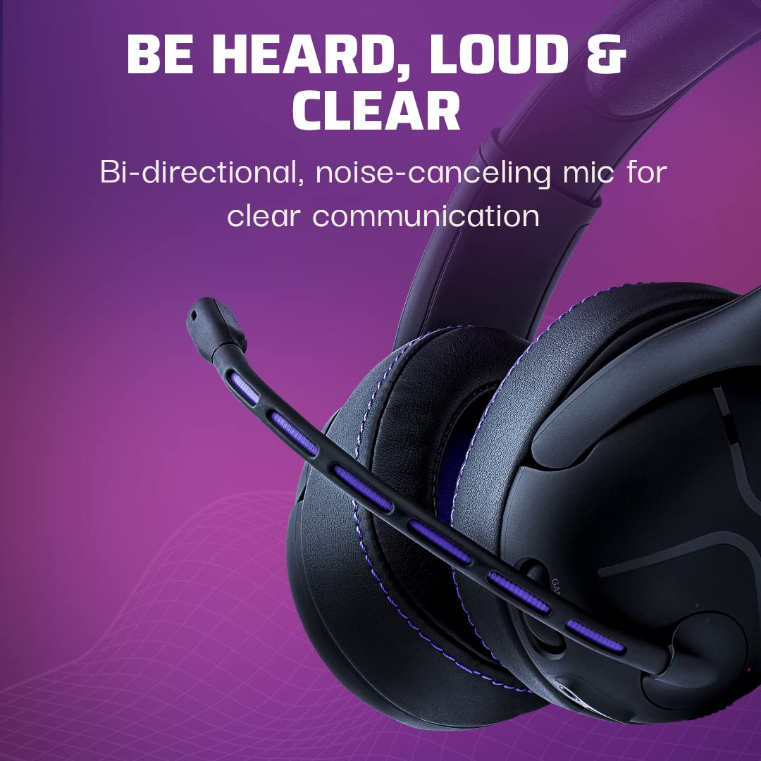 Victrix Gambit Black Wireless & Wired Gaming Headset with Noise-Cancelling Mic for PS4/PS5 - Pro Audio, Comfortable Over-Ear Design - Perfect for Esports, Streaming & Competitive Gaming