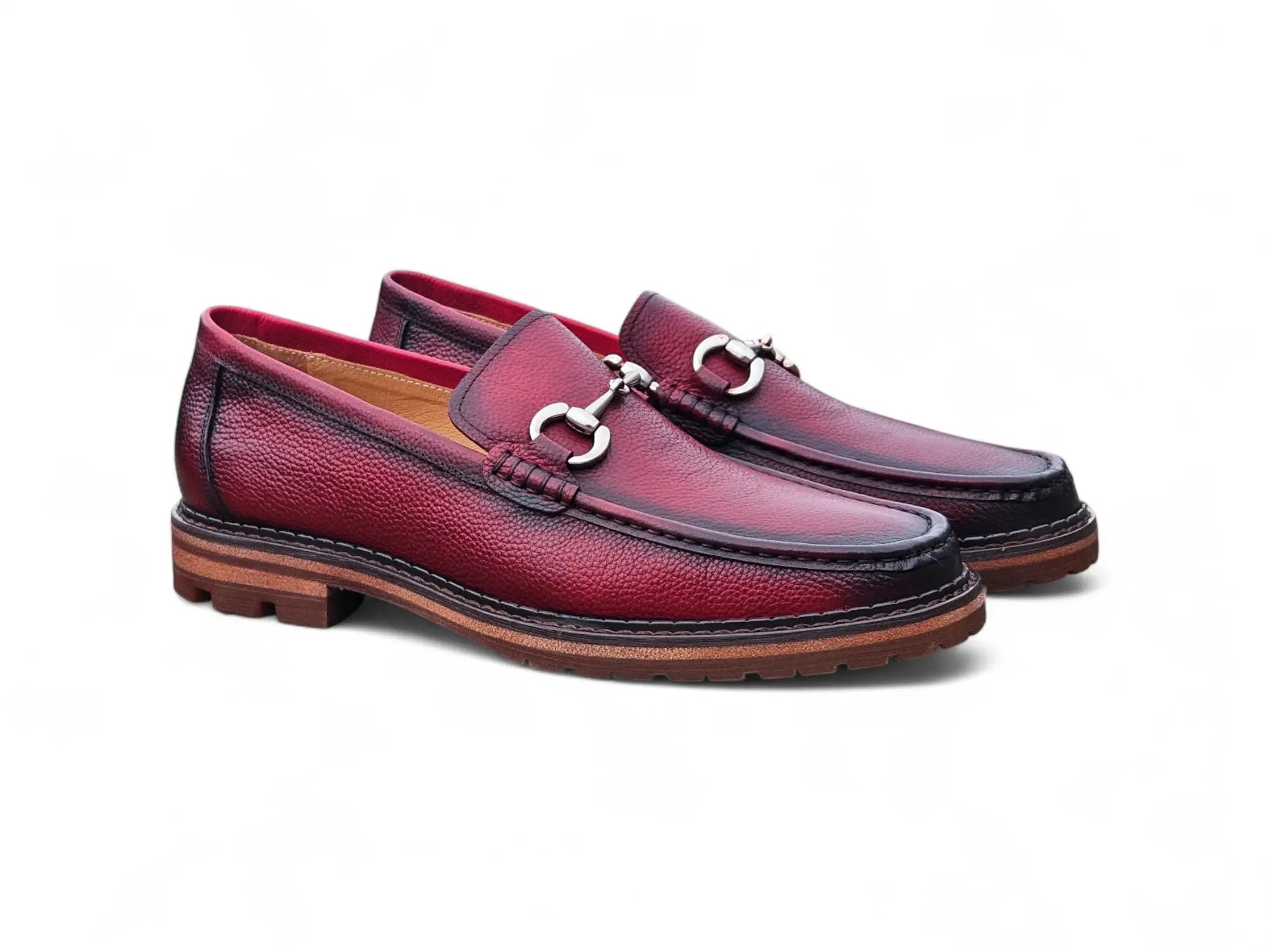 Horsebit Loafers with Lug Sole - Classic Comfortable Slip-On Shoes for Men & Women | Perfect for Office, Casual Wear & Travel
