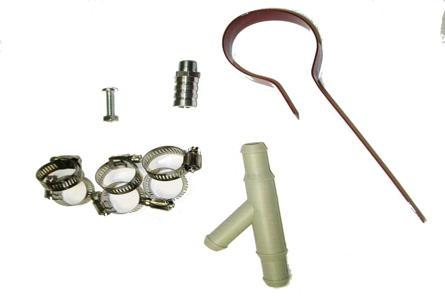 Kat's 28105 Heater Hose Connector with 6 Clamps for Water Circulation Tanks
