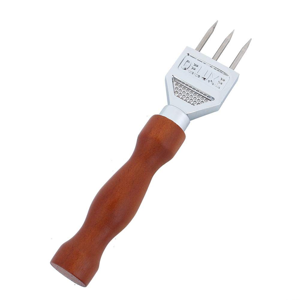 Jeffergarden Stainless Steel Ice Chisel with Wood Handle - Heavy Duty Ice Removal Pick, Crushed Ice Chipper for Bartenders & Home Bars - Perfect for Cocktails, Ice Sculpting & Kitchen Use