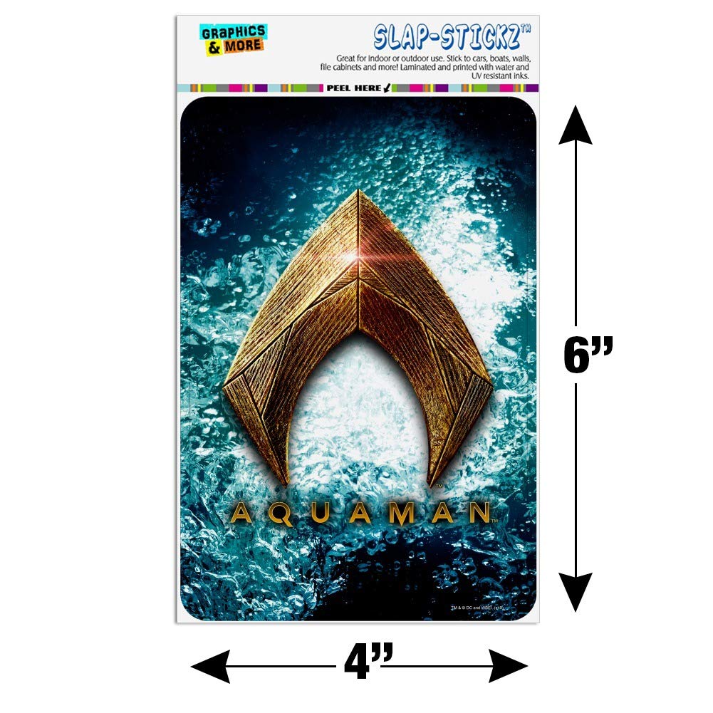 Justice League Movie Aquaman Logo Metal Sign - DC Comics Superhero Wall Decor for Home, Office, Bar & Man Cave - Perfect Gift for Fans & Collectors
