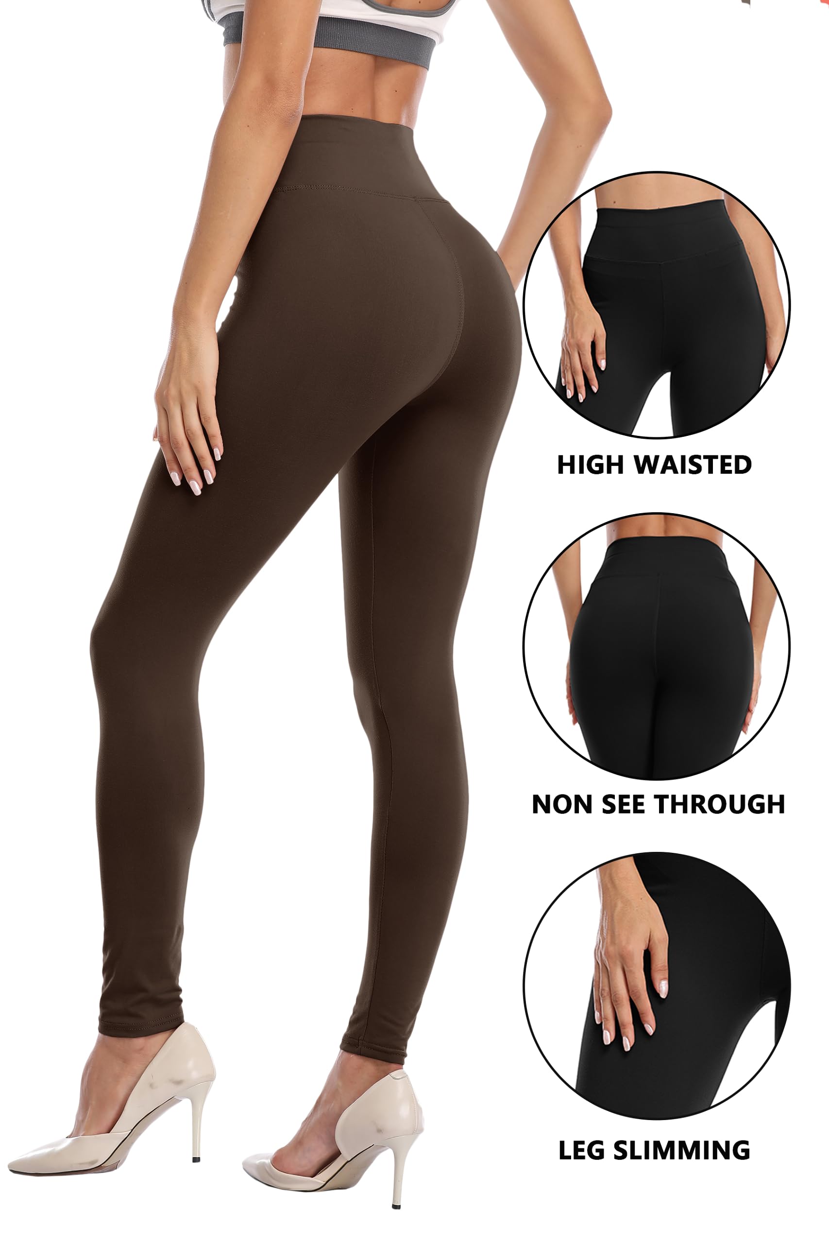 Polar Bunny High Waisted Yoga Pants for Women - Buttery Soft Stretchy Workout Leggings - Full Length Gym Tights for Running, Pilates & Lounge Wear