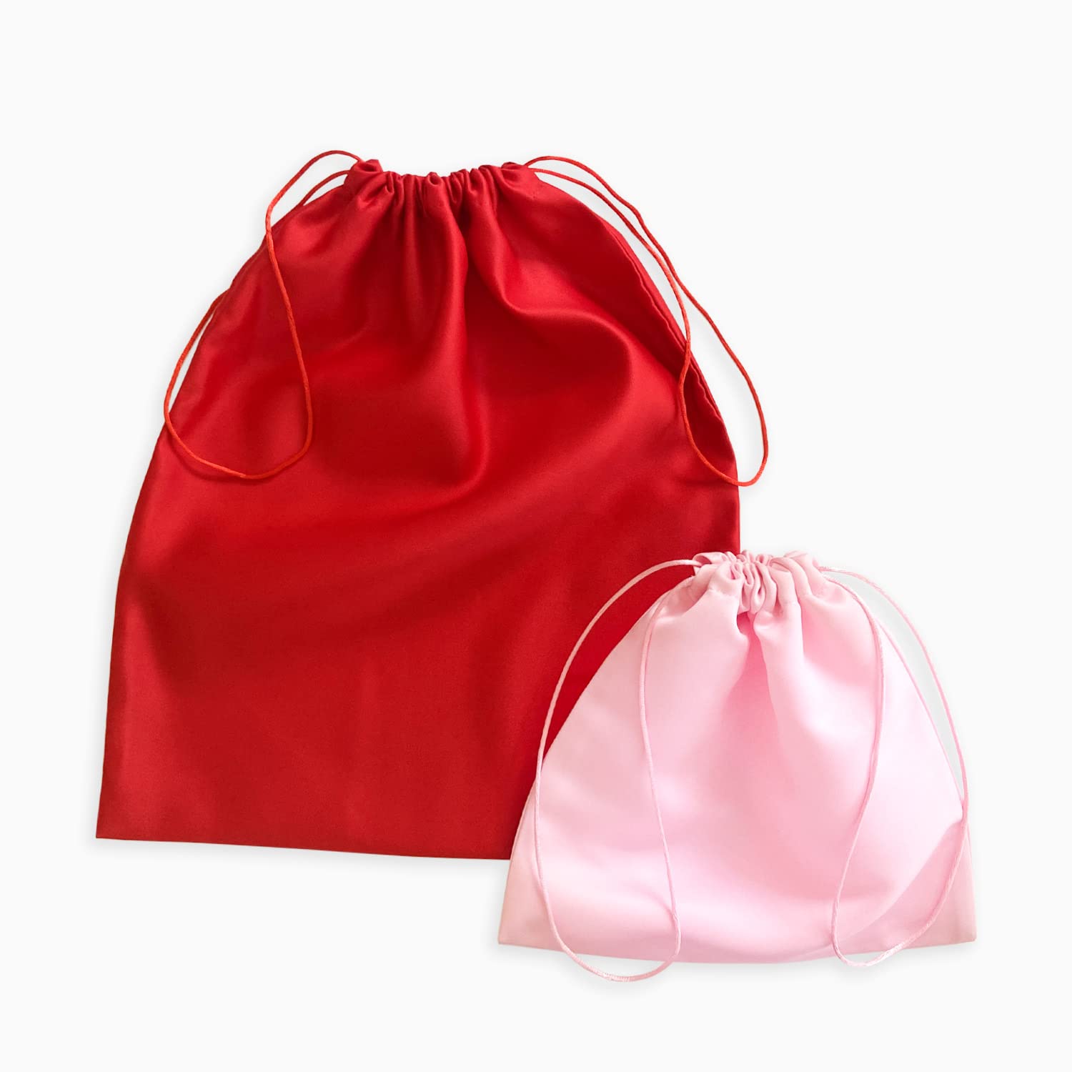 Luxury Pink Silk Satin Dust Bag for Jewelry & Handbags - XX-Large 40x40