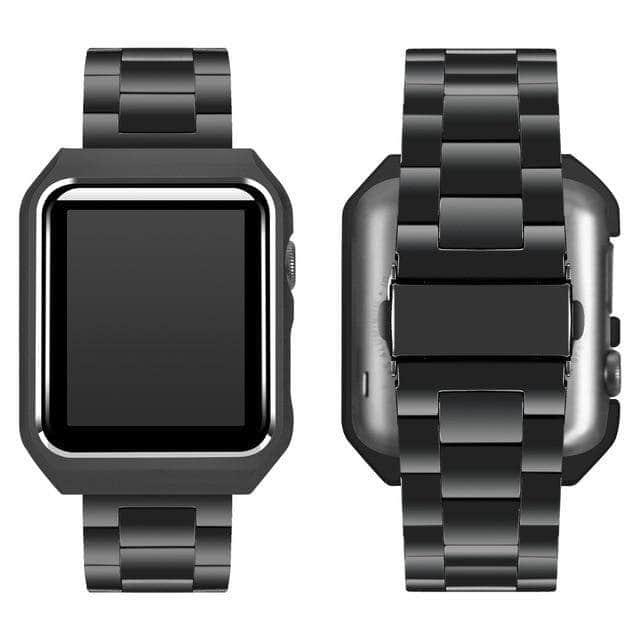 Premium Stainless Steel Strap for Apple Watch Series 6/5/4/3/2/SE - 44mm 42mm 40mm 38mm - Elegant & Durable Replacement Band for Workouts, Office & Everyday Wear