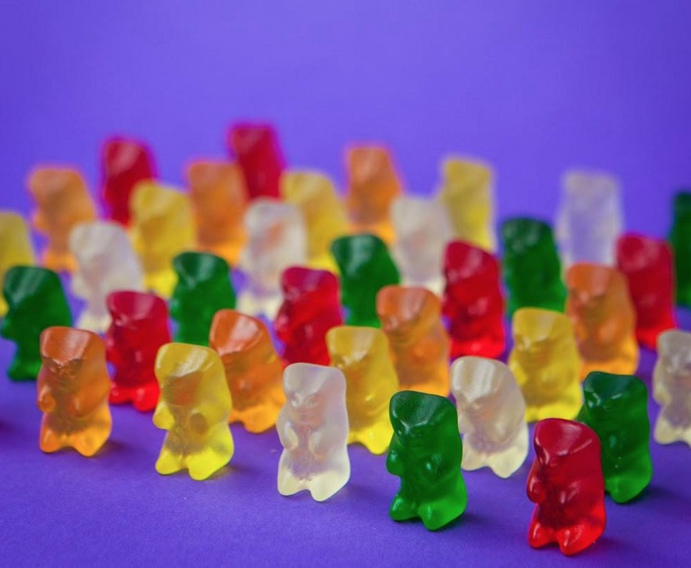 HARIBO Original Goldbears Gummy Candy - 10 oz Stand-Up Resealable Bag (Pack of 8) | Perfect for Halloween Treats, Party Favors & Office Snacks