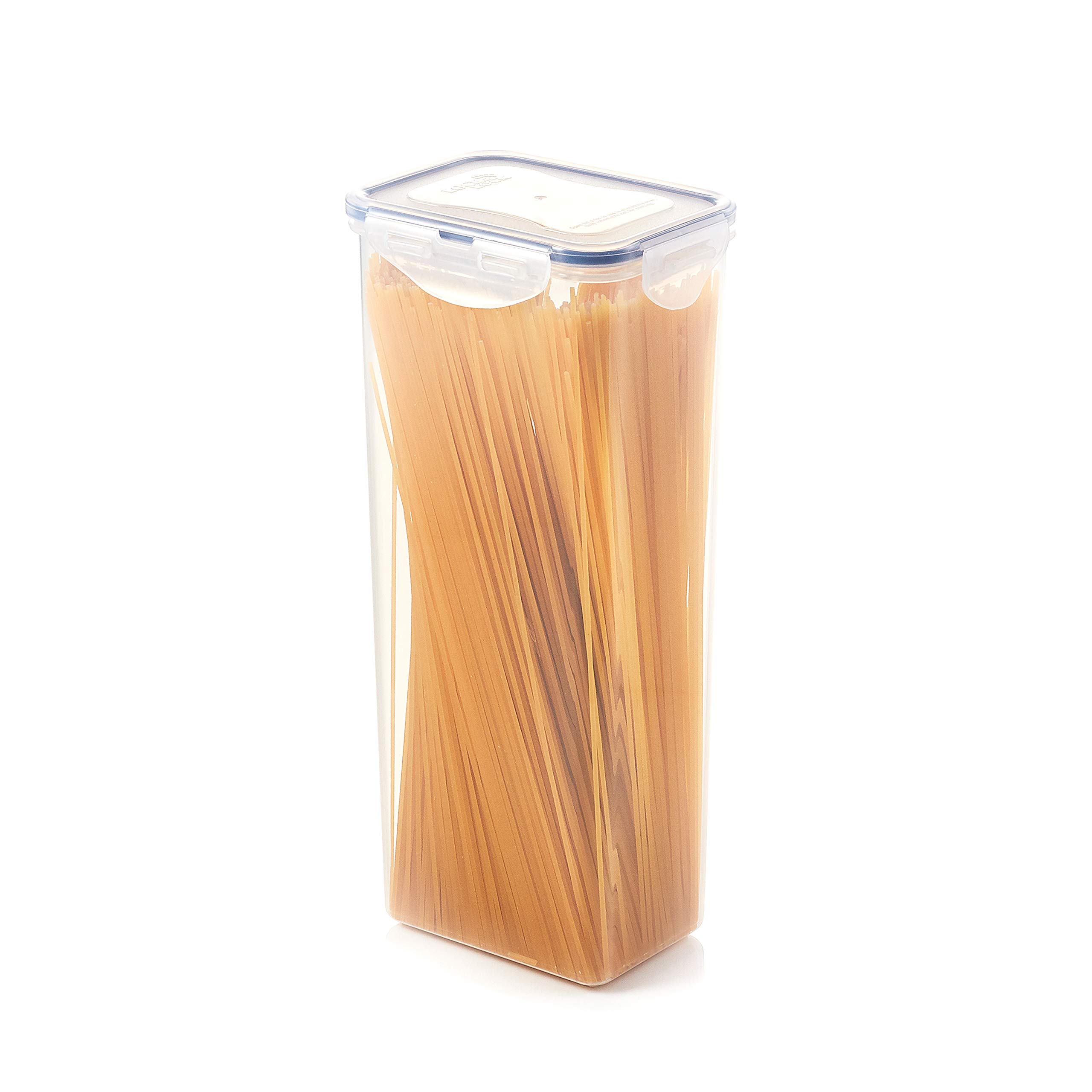 LocknLock Airtight Food Storage Container - 67.63 oz (8.45 Cup) Rectangular Tall Pasta & Dry Food Organizer | BPA-Free Plastic Kitchen Pantry Storage for Cereal, Rice, Flour & Baking Ingredients - Perfect for Meal Prep & Bulk Food Organization