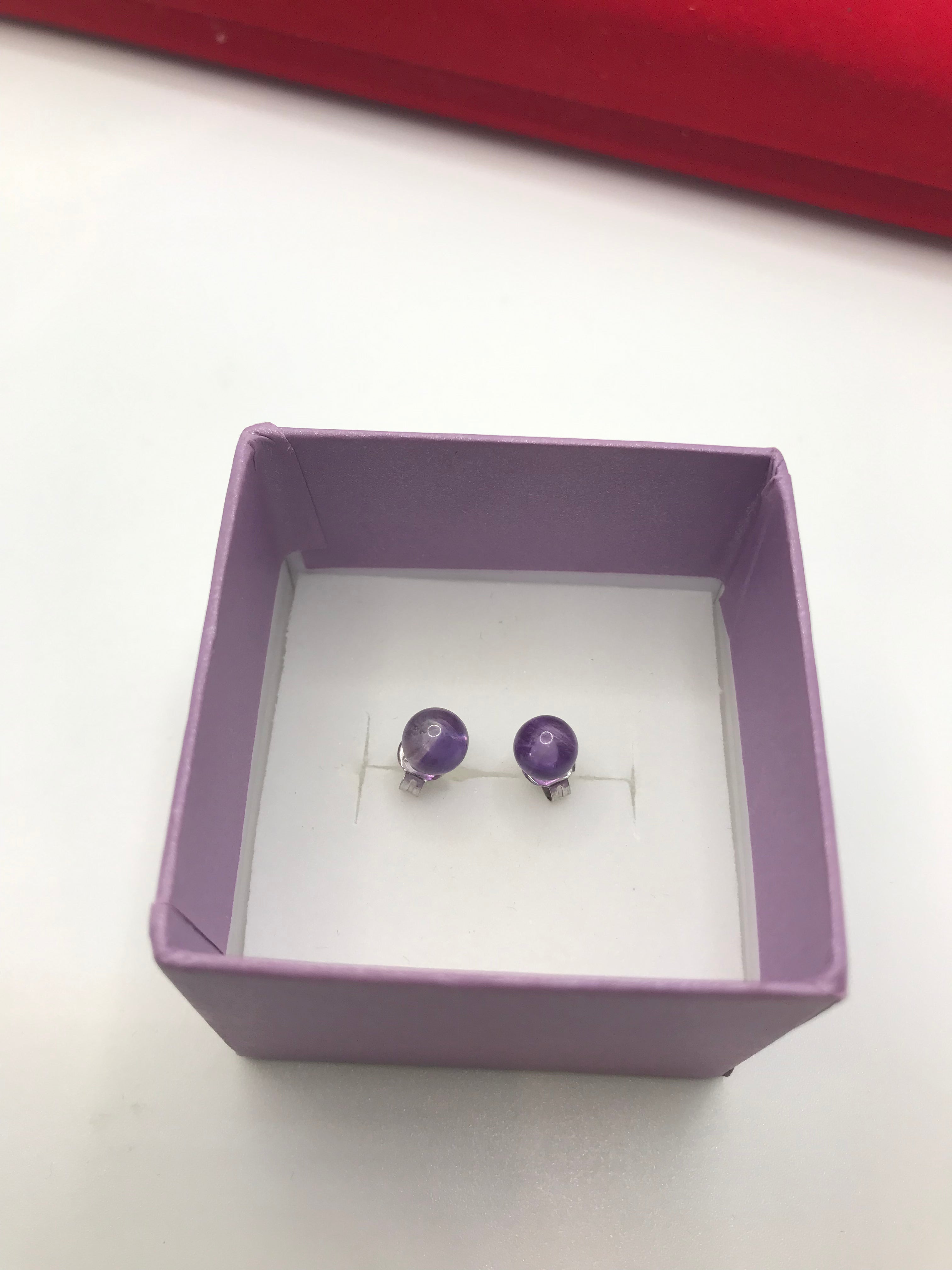 925 Sterling Silver Amethyst Earrings for Women - Dainty Purple Gemstone Stud Earrings | Perfect Gift for Birthday, Anniversary & Valentine's Day | Elegant Jewelry for Everyday Wear & Special Occasions