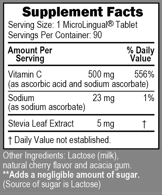 Best Vitamin C 500mg Fast Melting Tablets - 90 Count for Immune Support & Antioxidant Boost | Perfect for Travel, Work & Daily Wellness