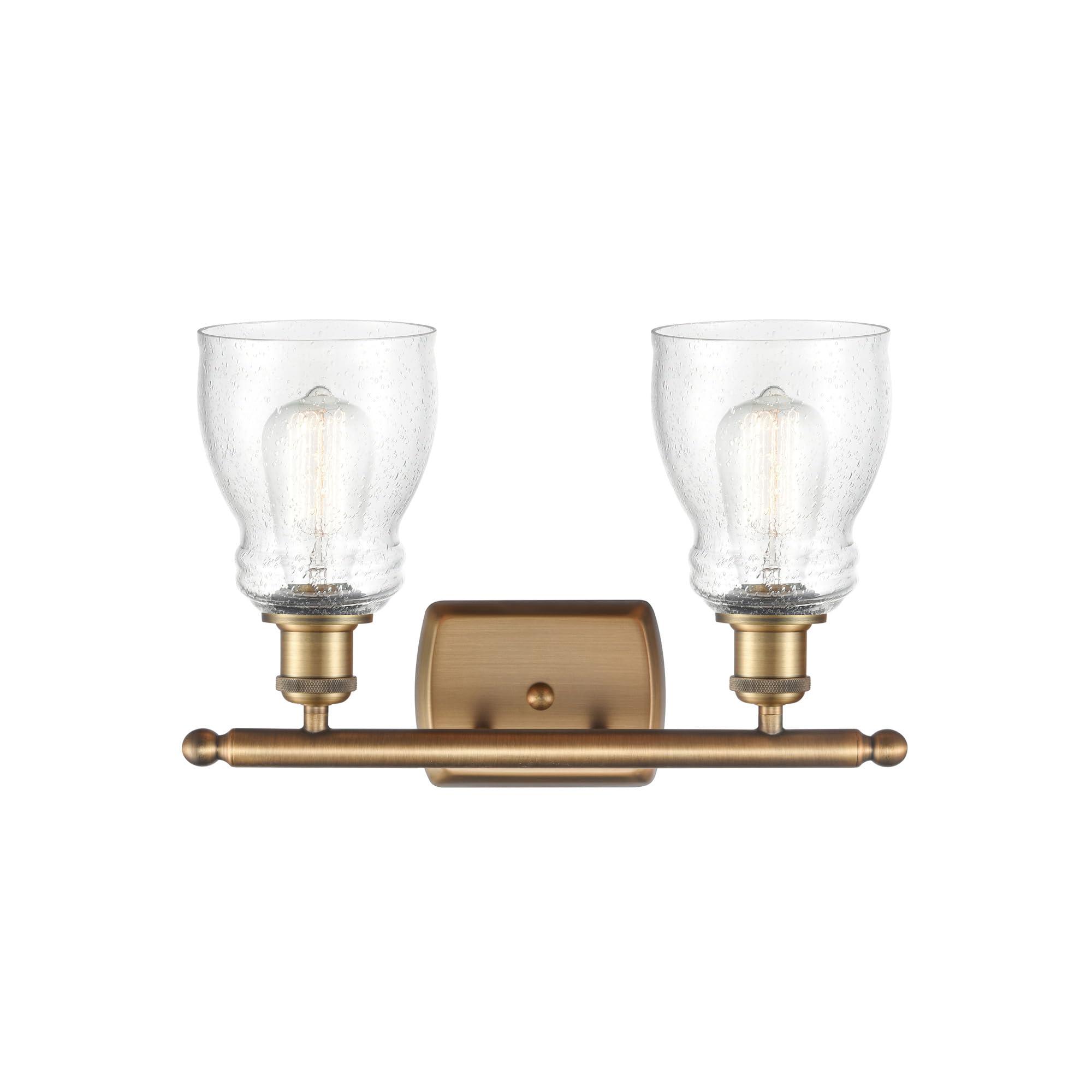 Innovations Lighting 516-2W-PC-G391 Ellery 2-Light Bathroom Vanity Light - Modern Wall Sconce for Bathroom Mirror - Part of The Ballston Collection - Perfect for Master Bath, Powder Room & Spa Decor
